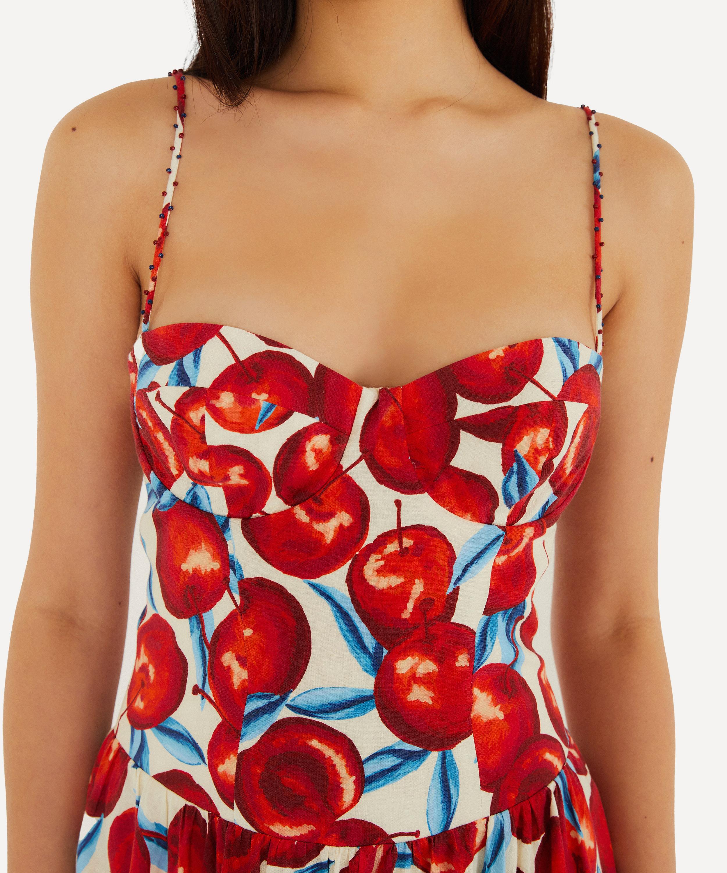 FARM Rio - Cherry Blossom Sleeveless Midi Dress image number 2