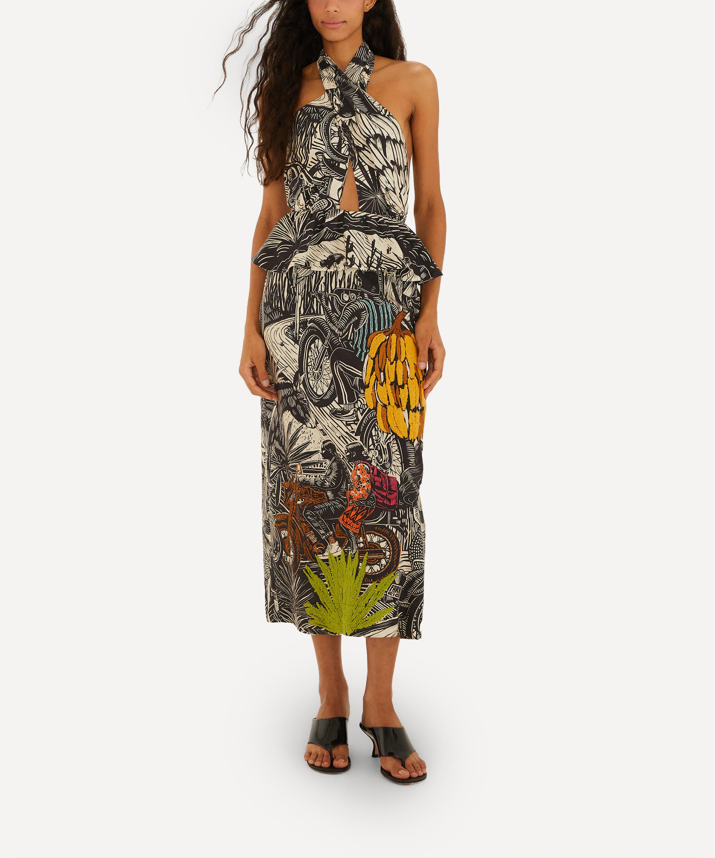 FARM Rio - Sand Tropical Scarf Shirt image number 1