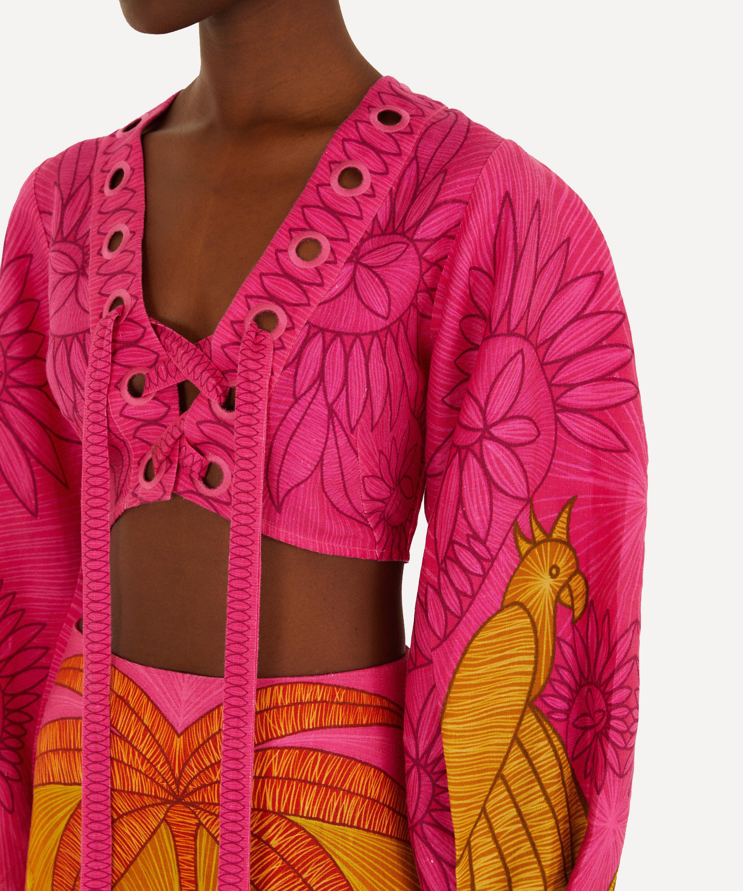 FARM Rio - Usiacuri Multicolour Eyelet Blouse