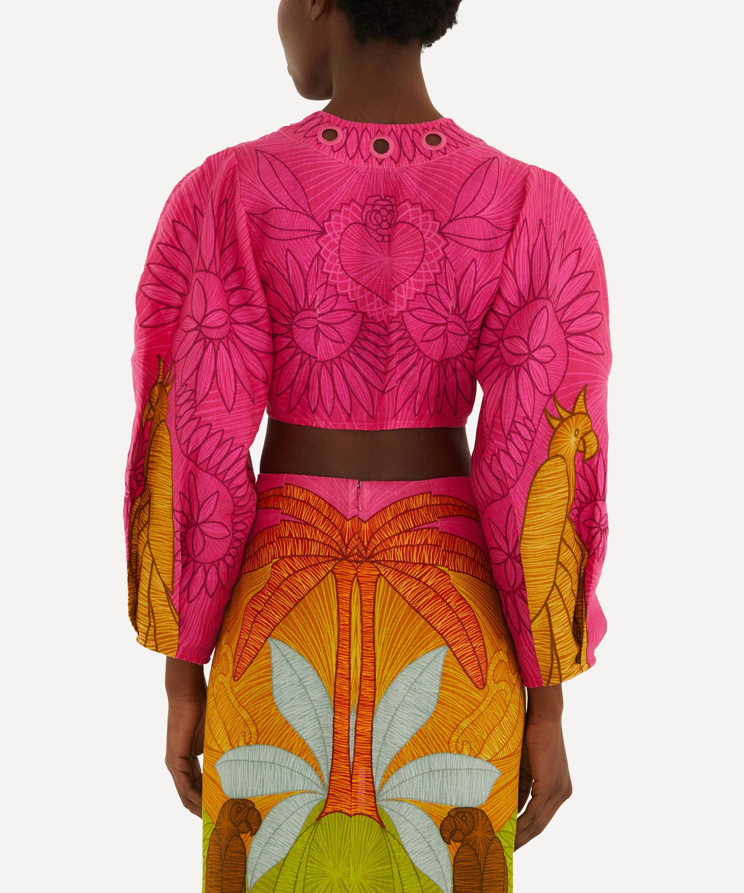 FARM Rio - Usiacuri Multicolour Eyelet Blouse image number 2