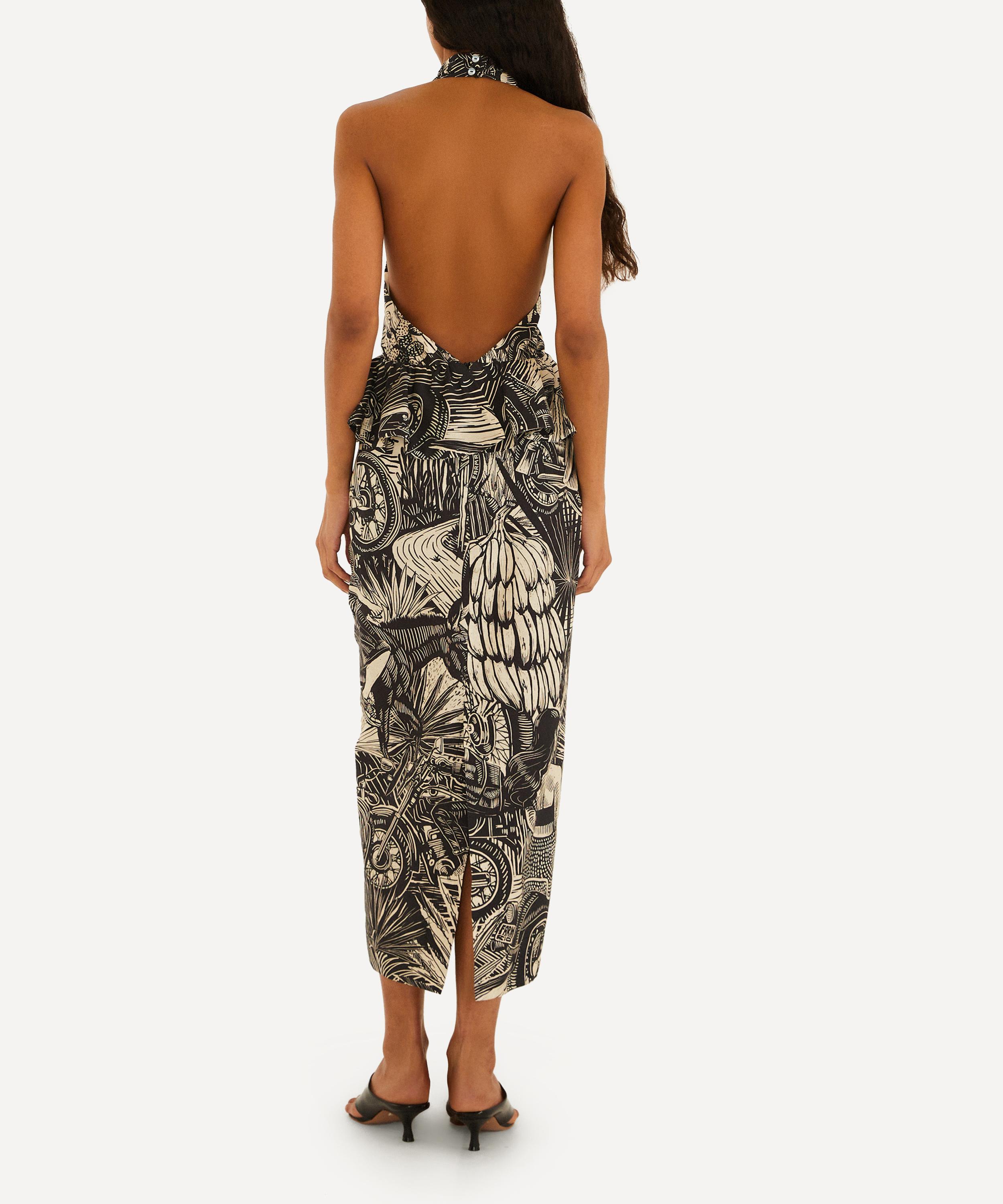 FARM Rio - Beige Ruta Embroidered Maxi Dress image number 1