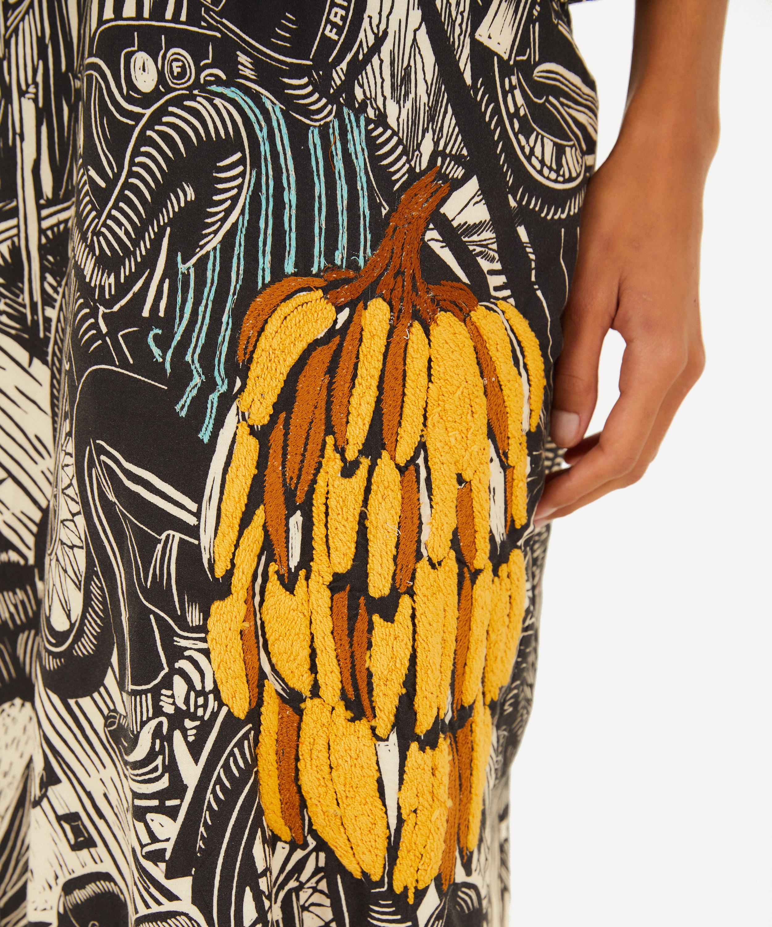 FARM Rio - Beige Ruta Embroidered Maxi Dress image number 3