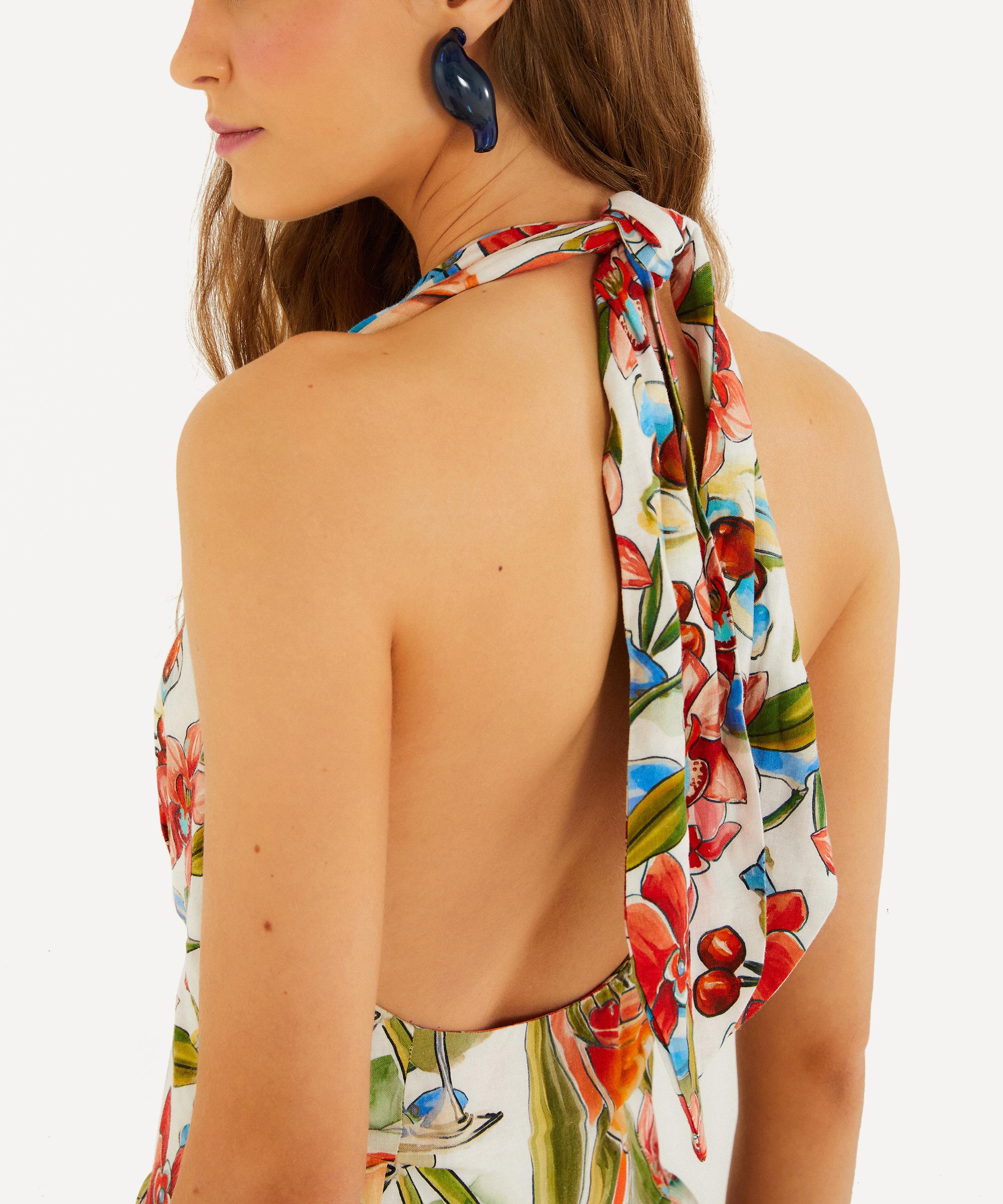 FARM Rio - Off-White Cocktail Maxi Dress image number 3