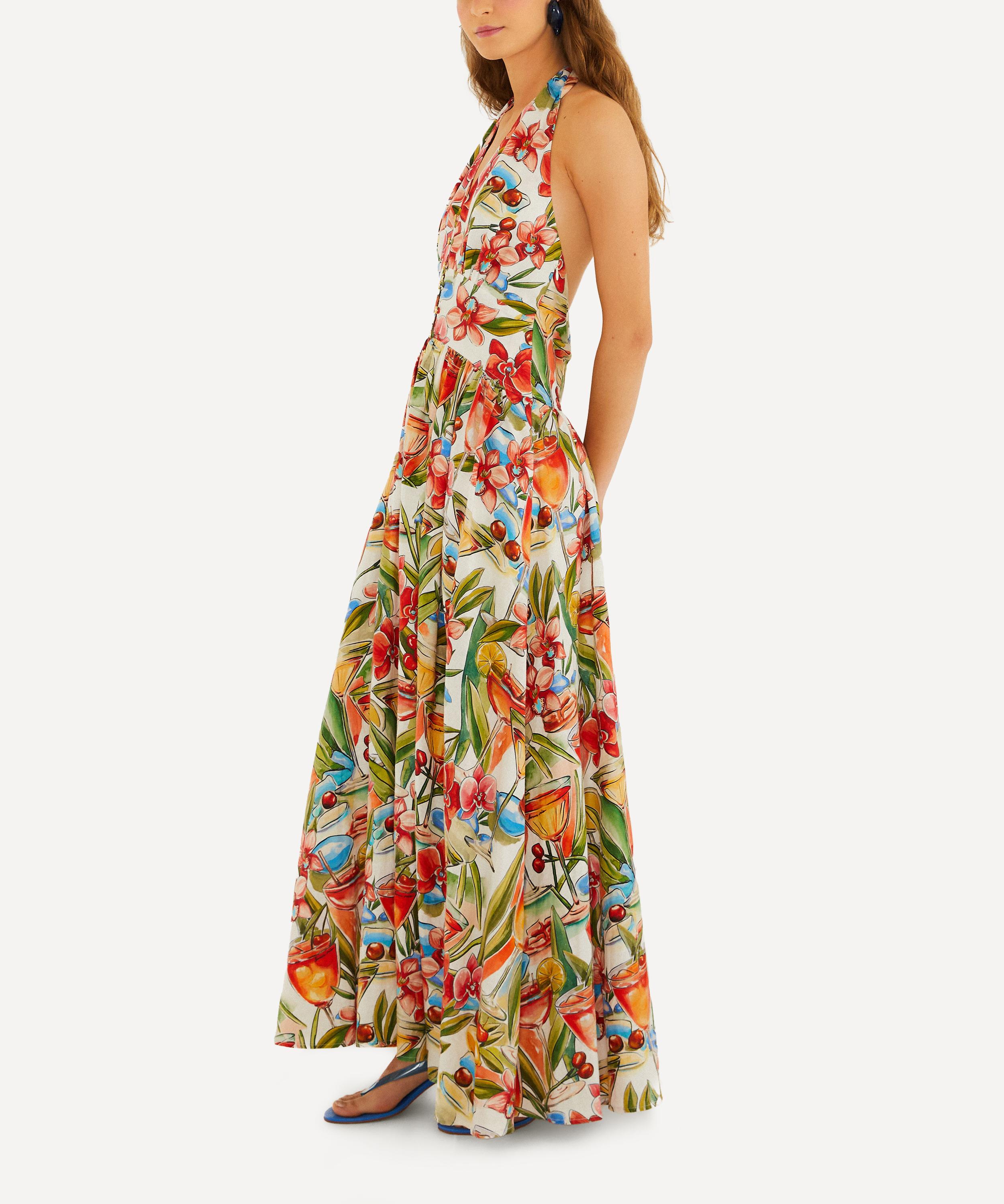 FARM Rio - Off-White Cocktail Maxi Dress image number 4