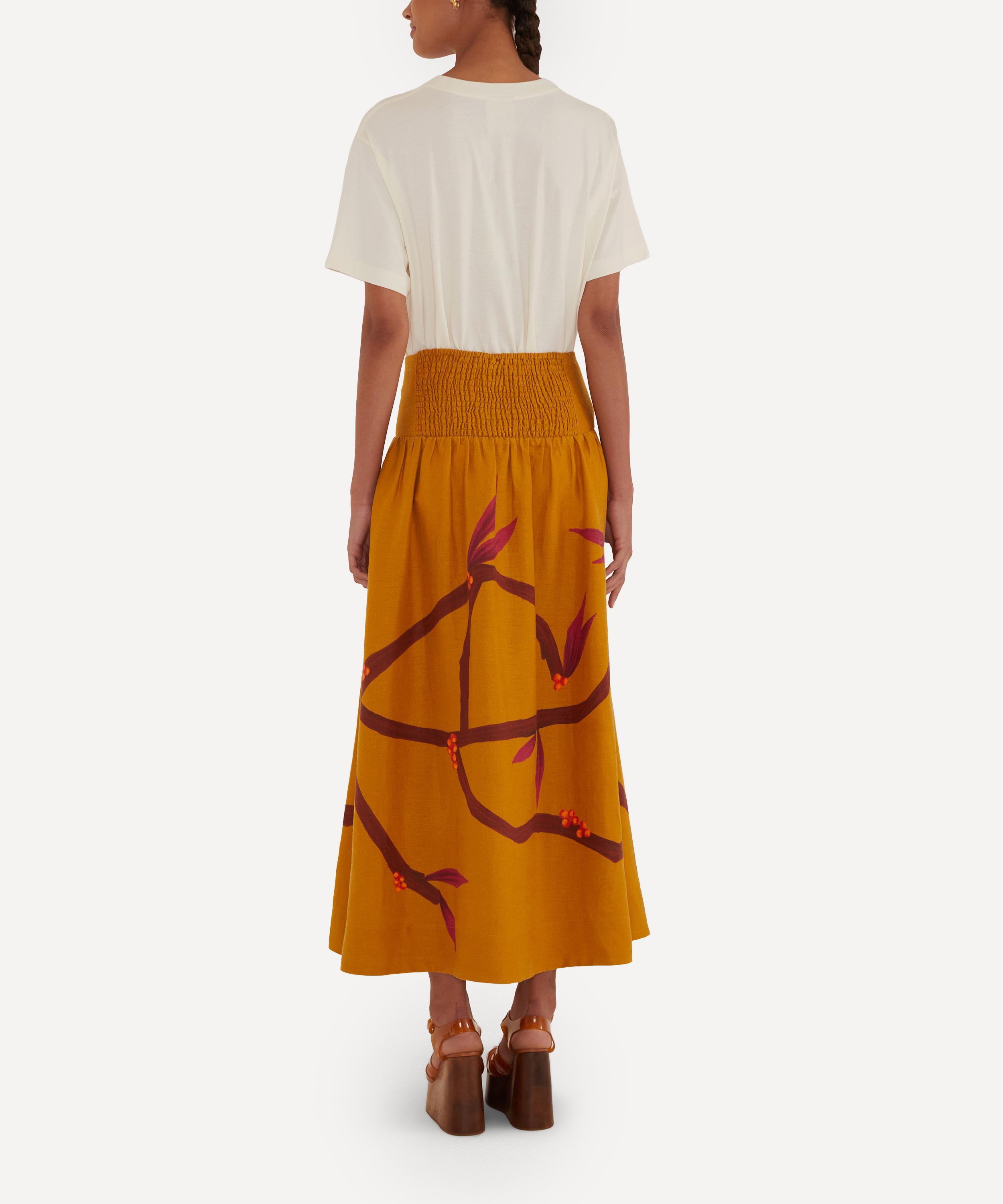 FARM Rio - Brown Maxi Skirt image number 1