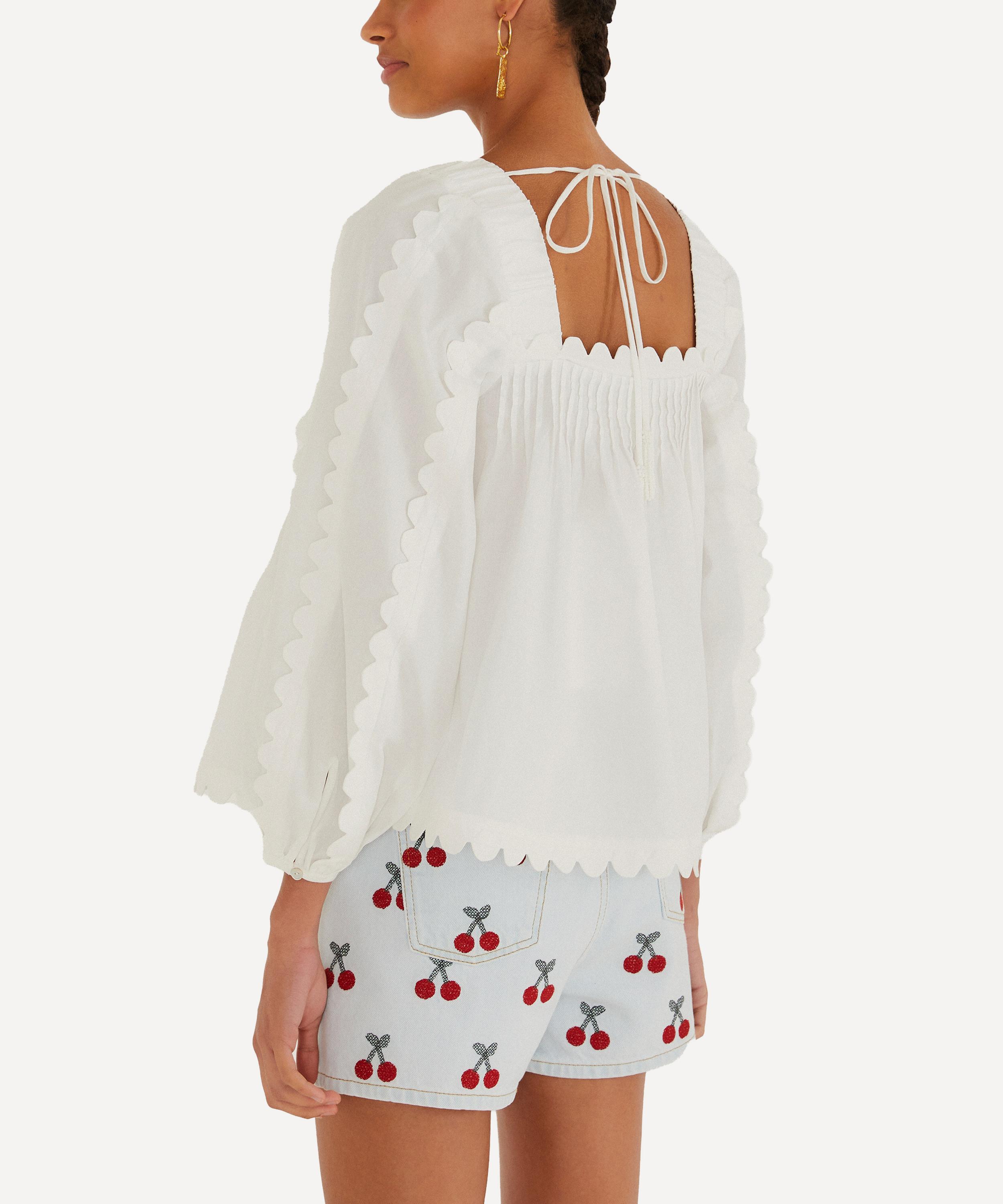 FARM Rio - Off-White Long-Sleeve Blouse image number 2