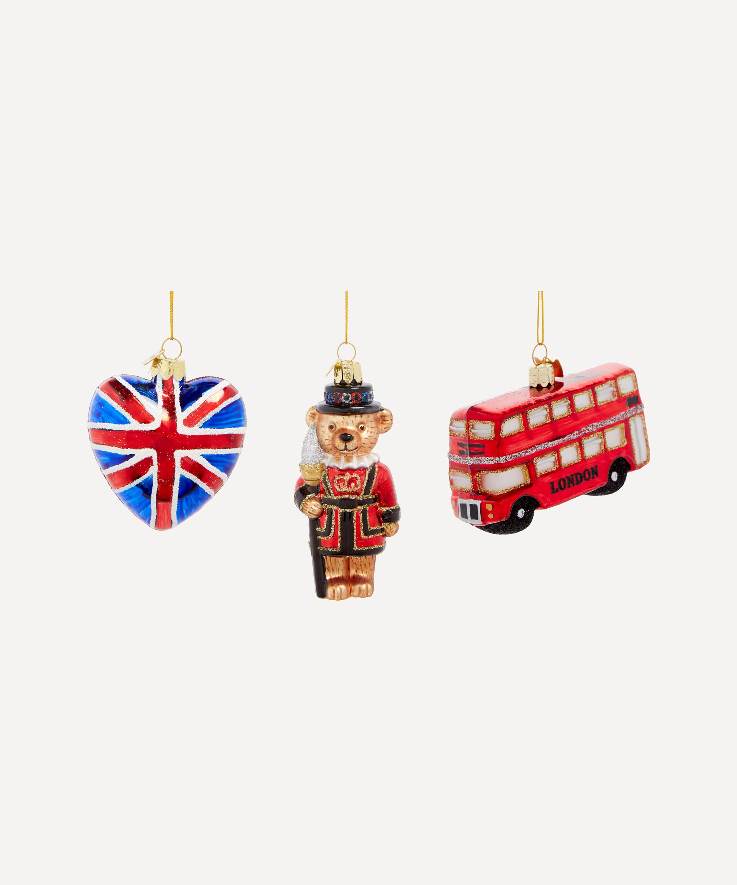 Christmas - British Glass Ornaments Set of 3 image number 0