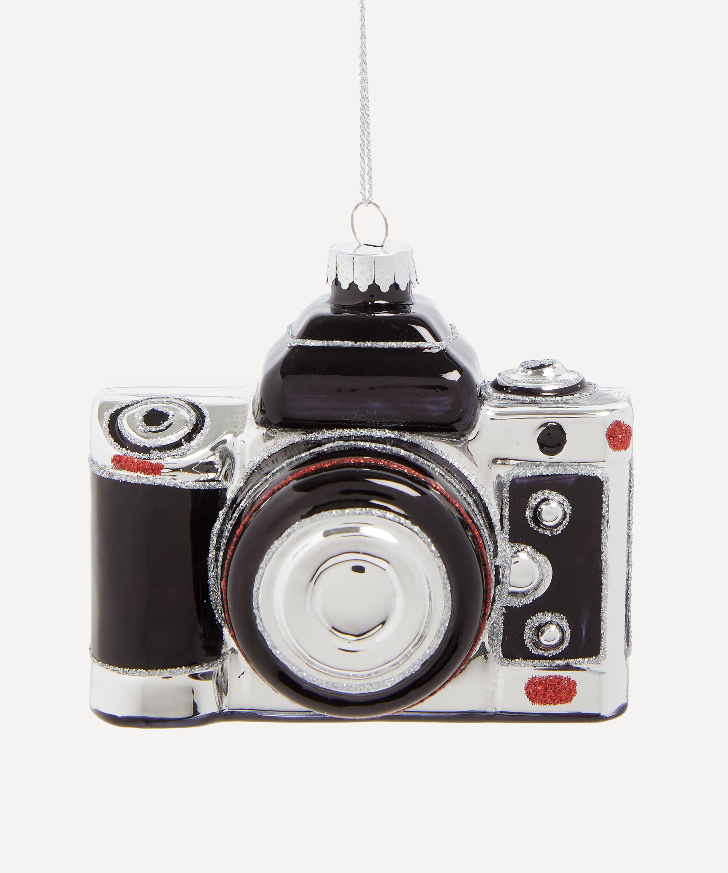Christmas - Vintage Camera Glass Ornament image number 0