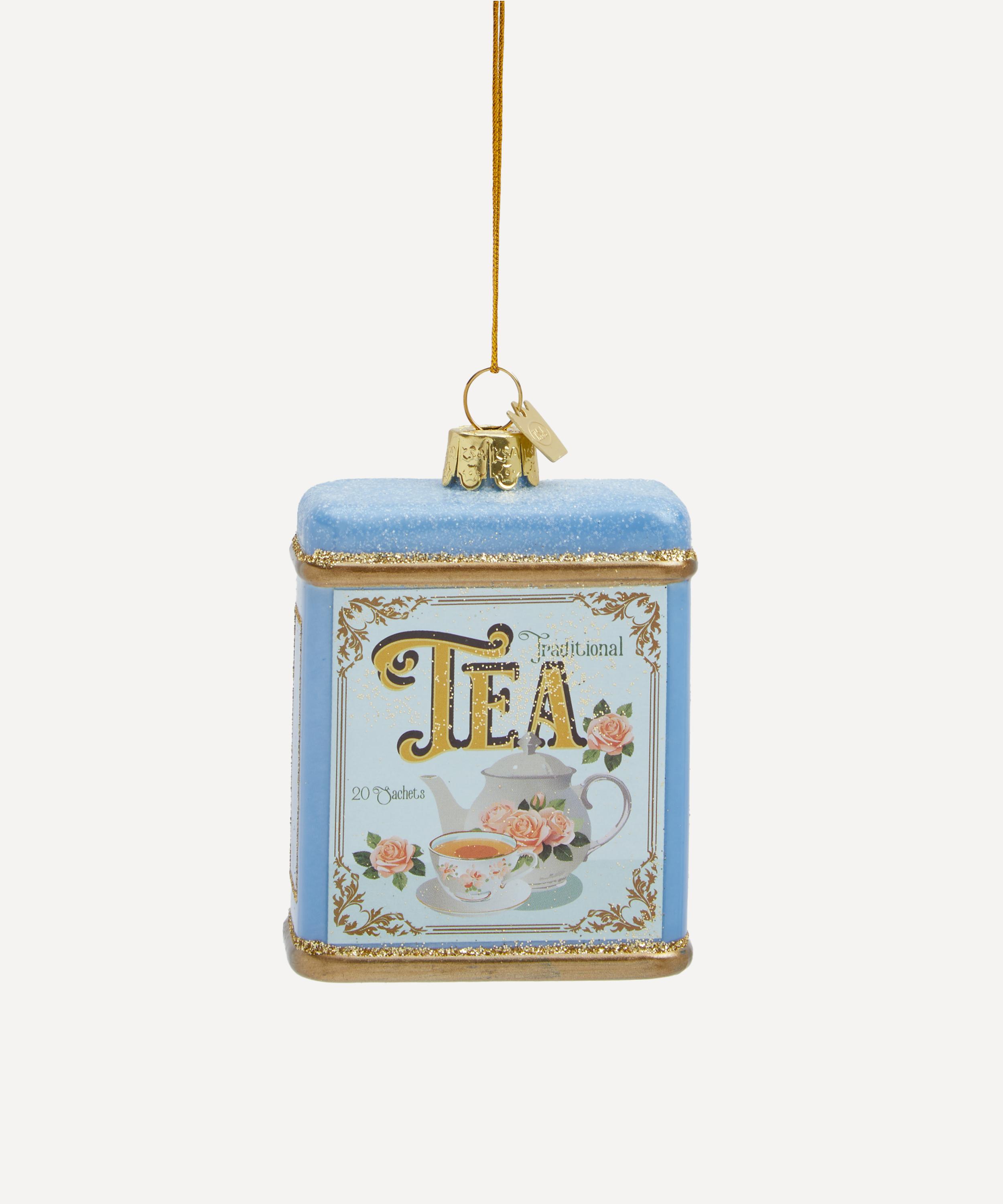 Christmas - Tea Container Glass Ornament image number 0