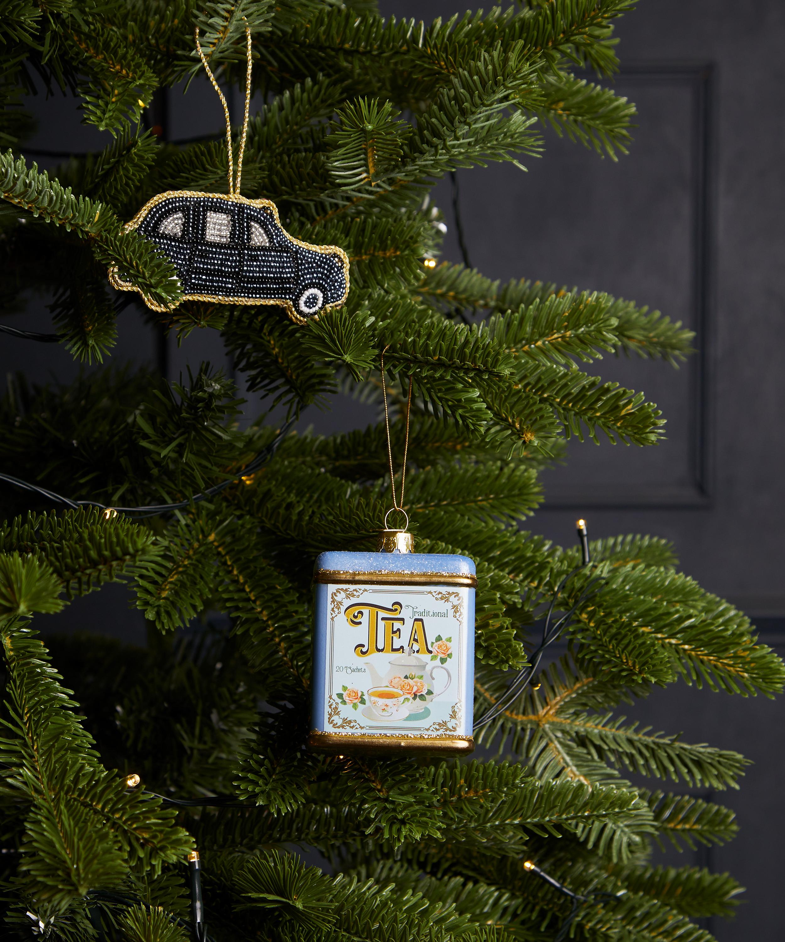 Christmas - Tea Container Glass Ornament image number 1