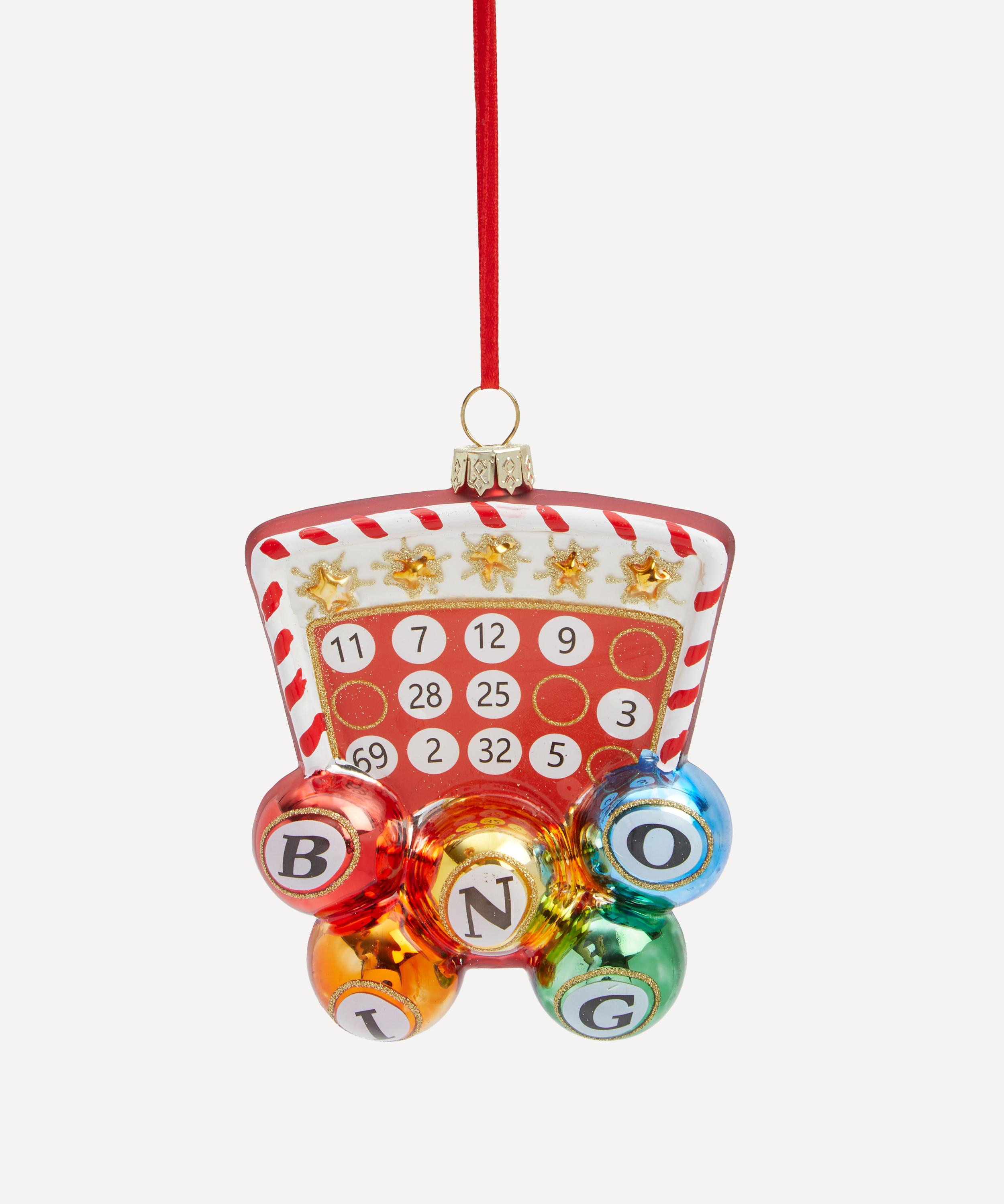 Christmas - Bingo Game Glass Ornament image number 0