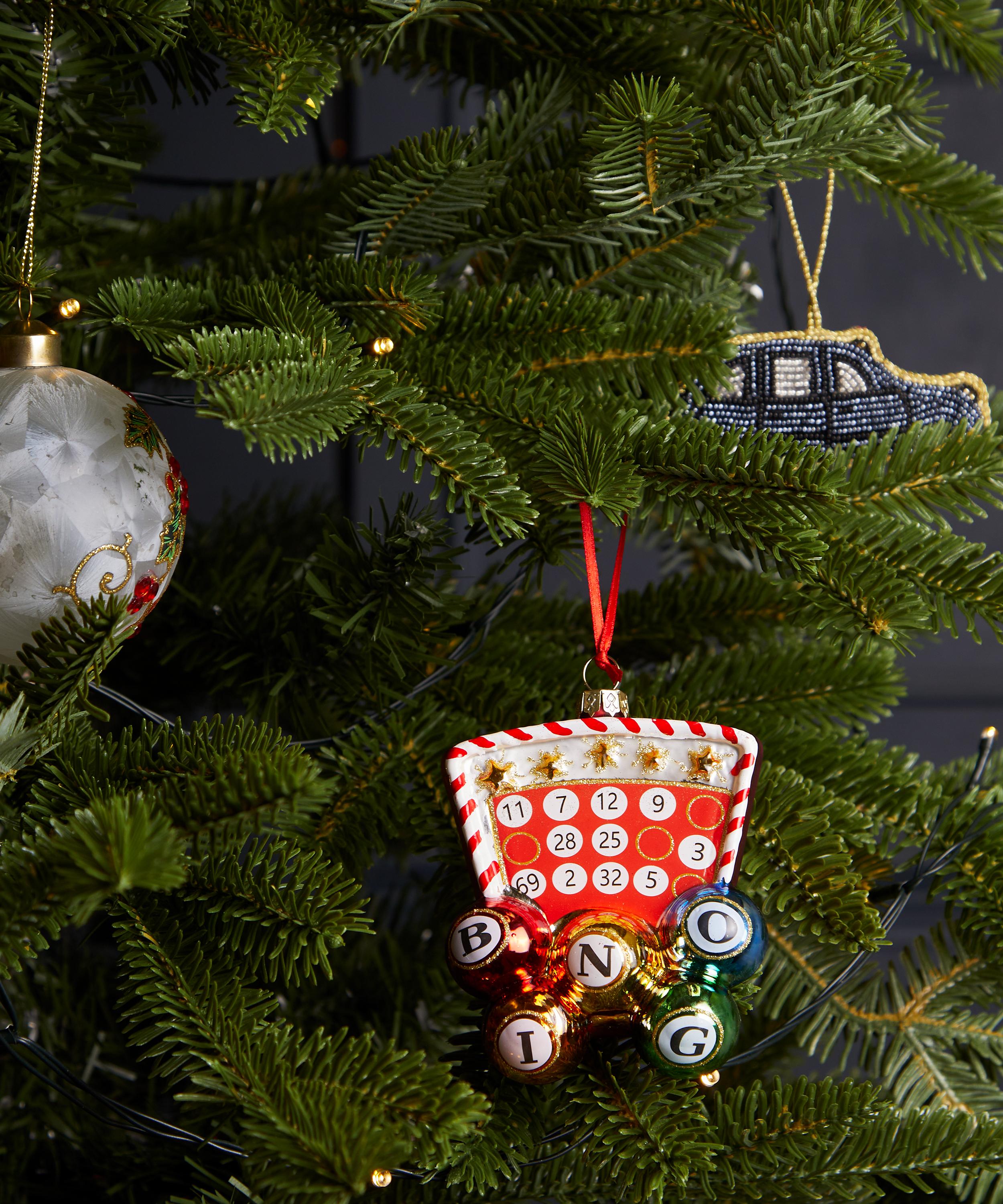 Christmas - Bingo Game Glass Ornament image number 1