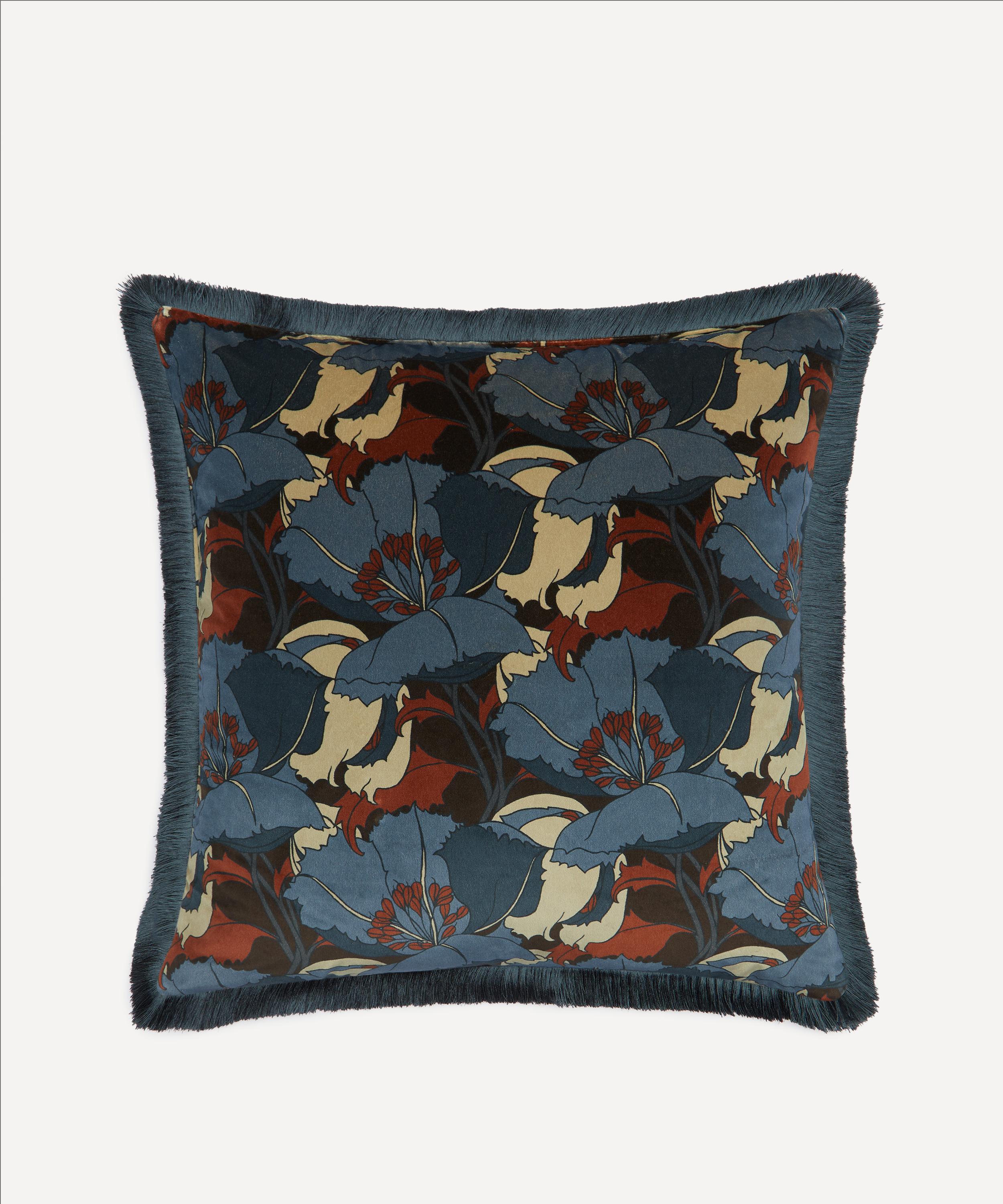 Liberty - Eustacia Velvet Fringed Cushion image number 1