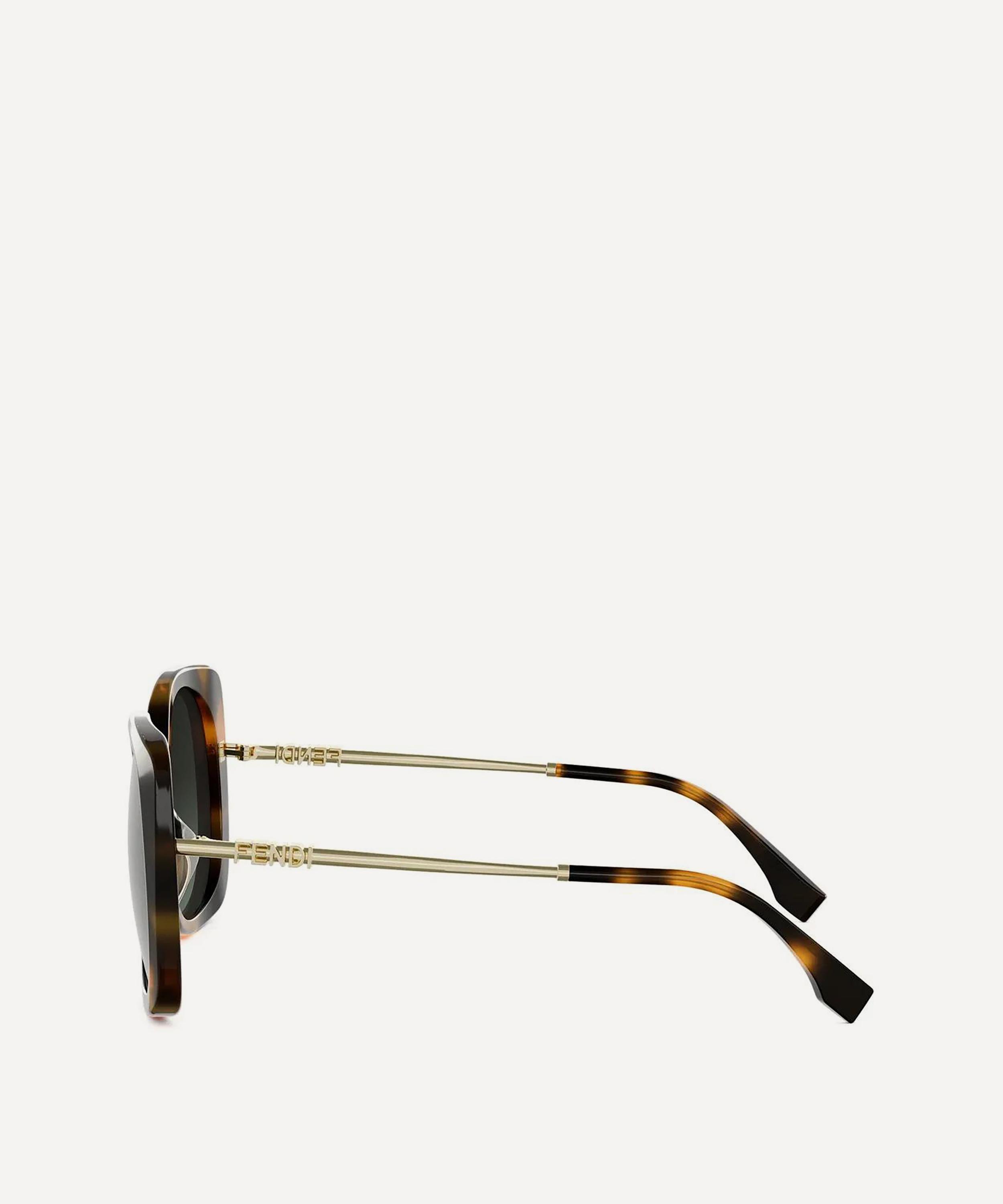 Fendi - Fendigraphy Havana Square Acetate Sunglasses image number 2