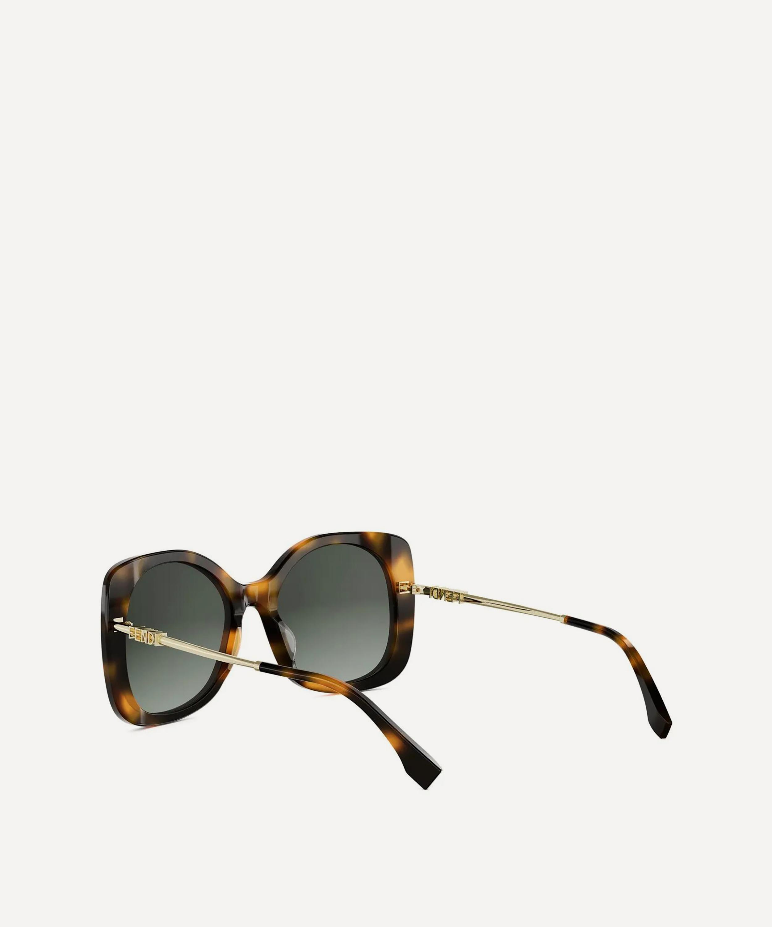 Fendi - Fendigraphy Havana Square Acetate Sunglasses image number 3
