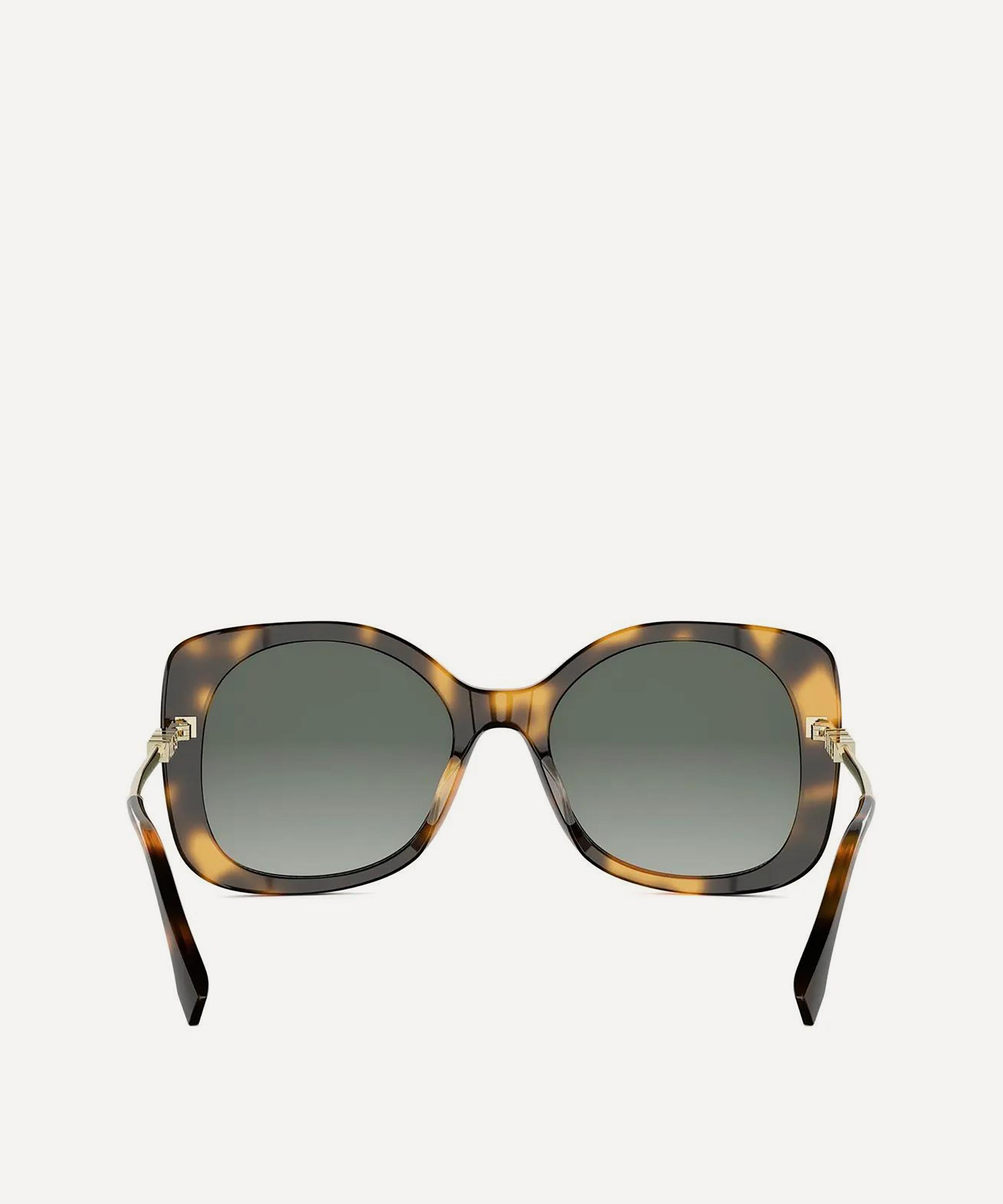 Fendi - Fendigraphy Havana Square Acetate Sunglasses image number 4