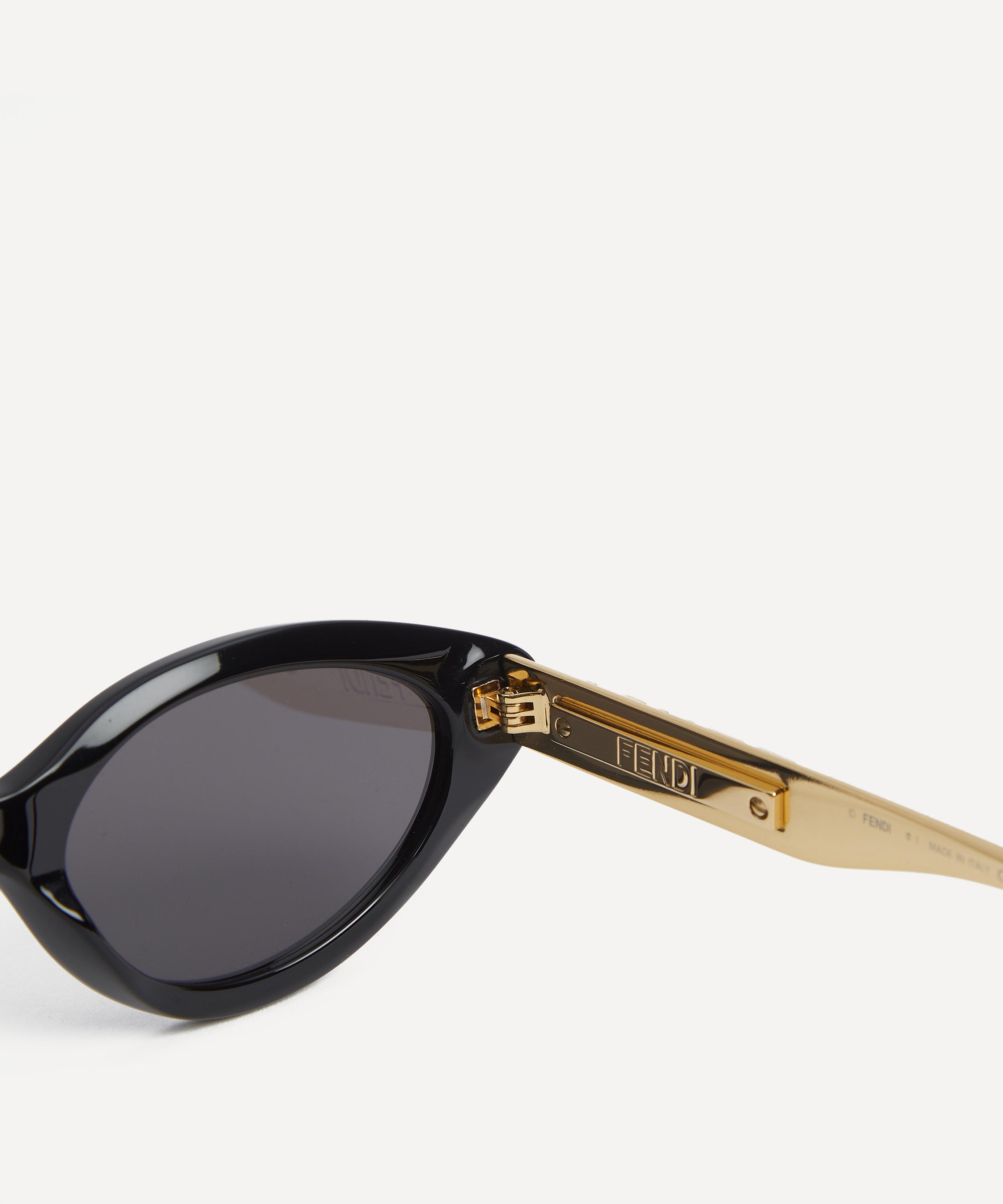 Fendi - Fendigraphy Black Cat-Eye Acetate Sunglasses image number 2