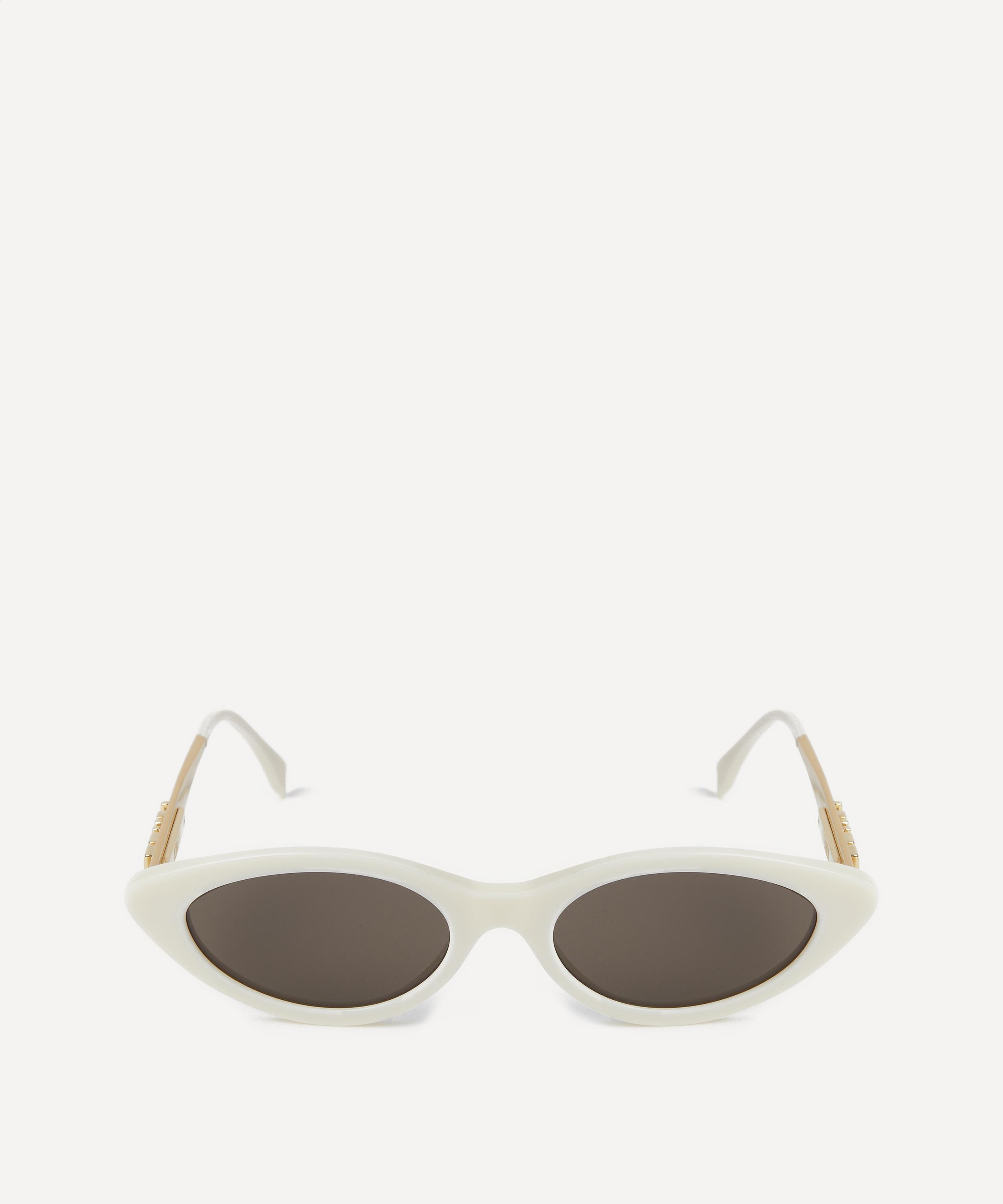 Fendi - Fendigraphy White Cat Eye Sunglasses