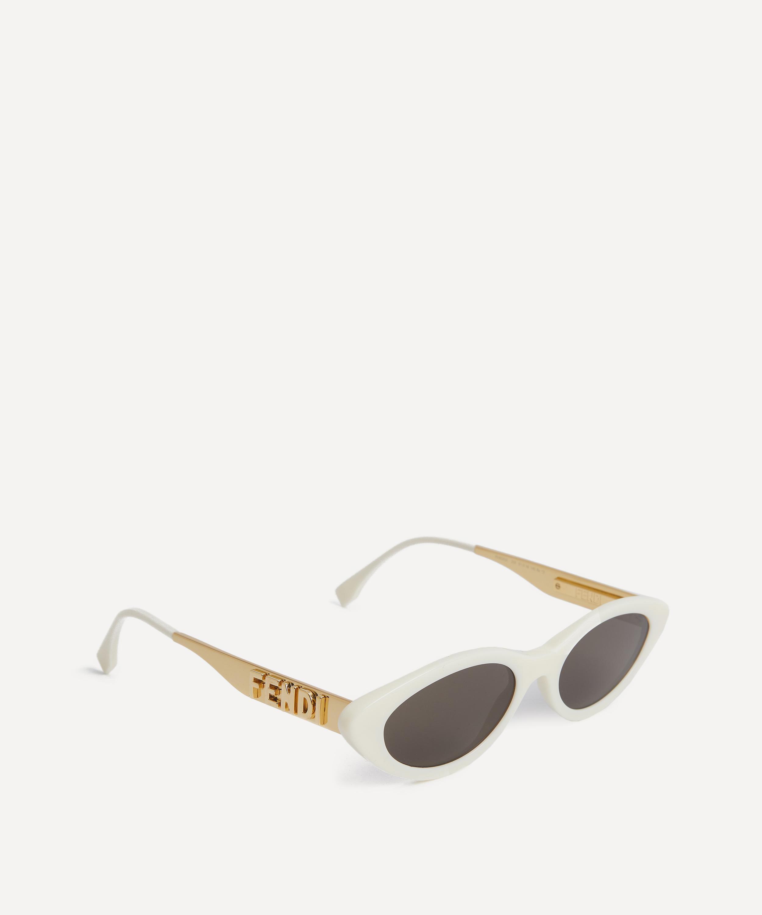 Fendi - Fendigraphy White Cat Eye Sunglasses image number 1