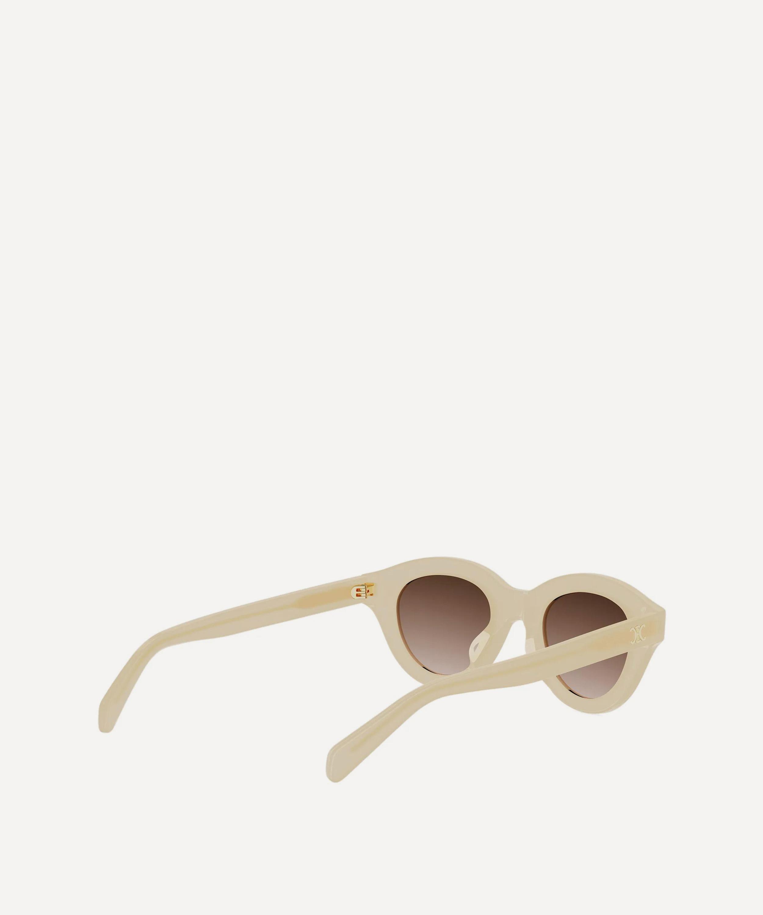 Celine - Triomphe Mini Yellow Pantos Sunglasses image number 3