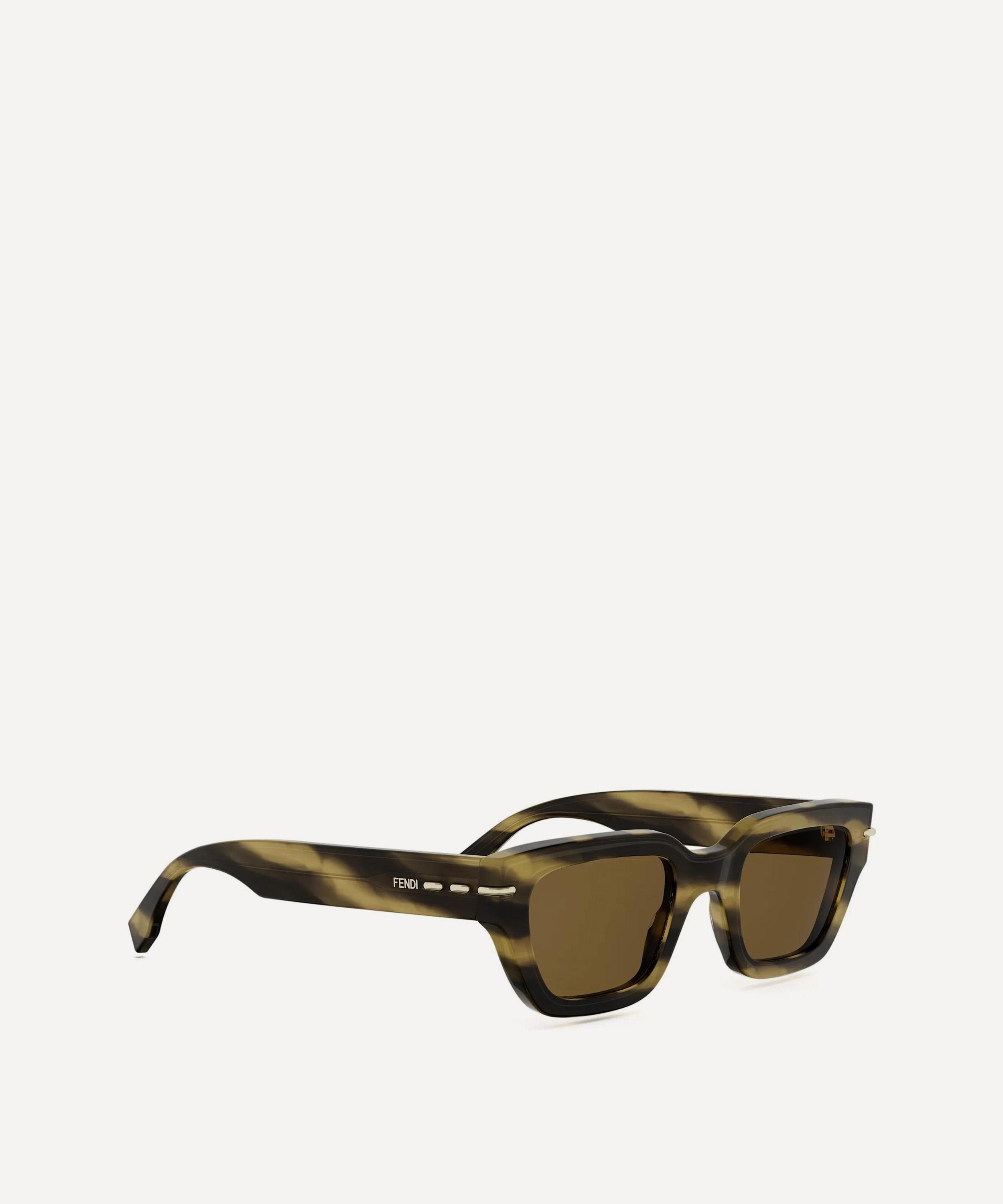 Fendi - Selleria Brown Rectangular Sunglasses image number 1