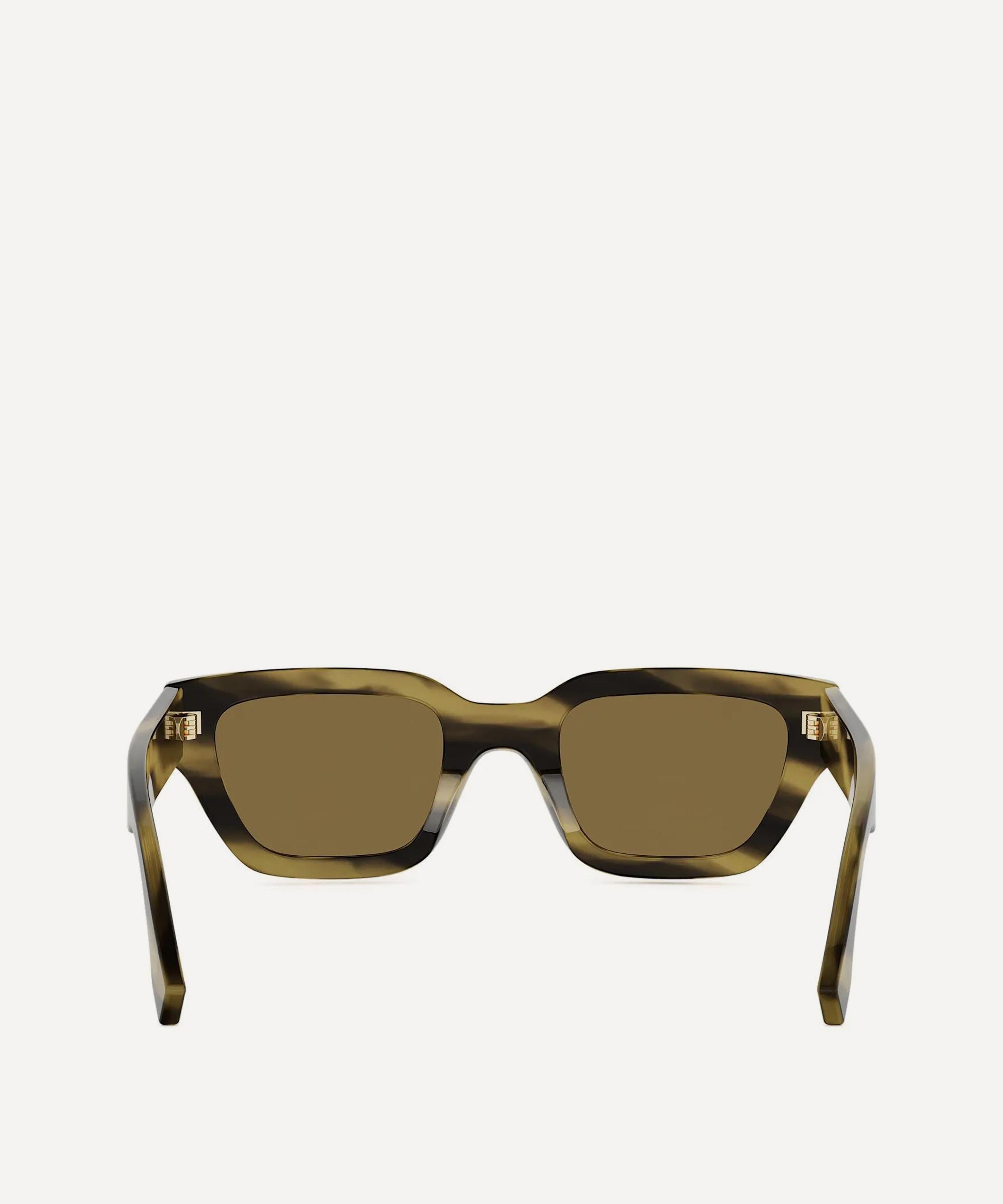 Fendi - Selleria Brown Rectangular Sunglasses image number 4