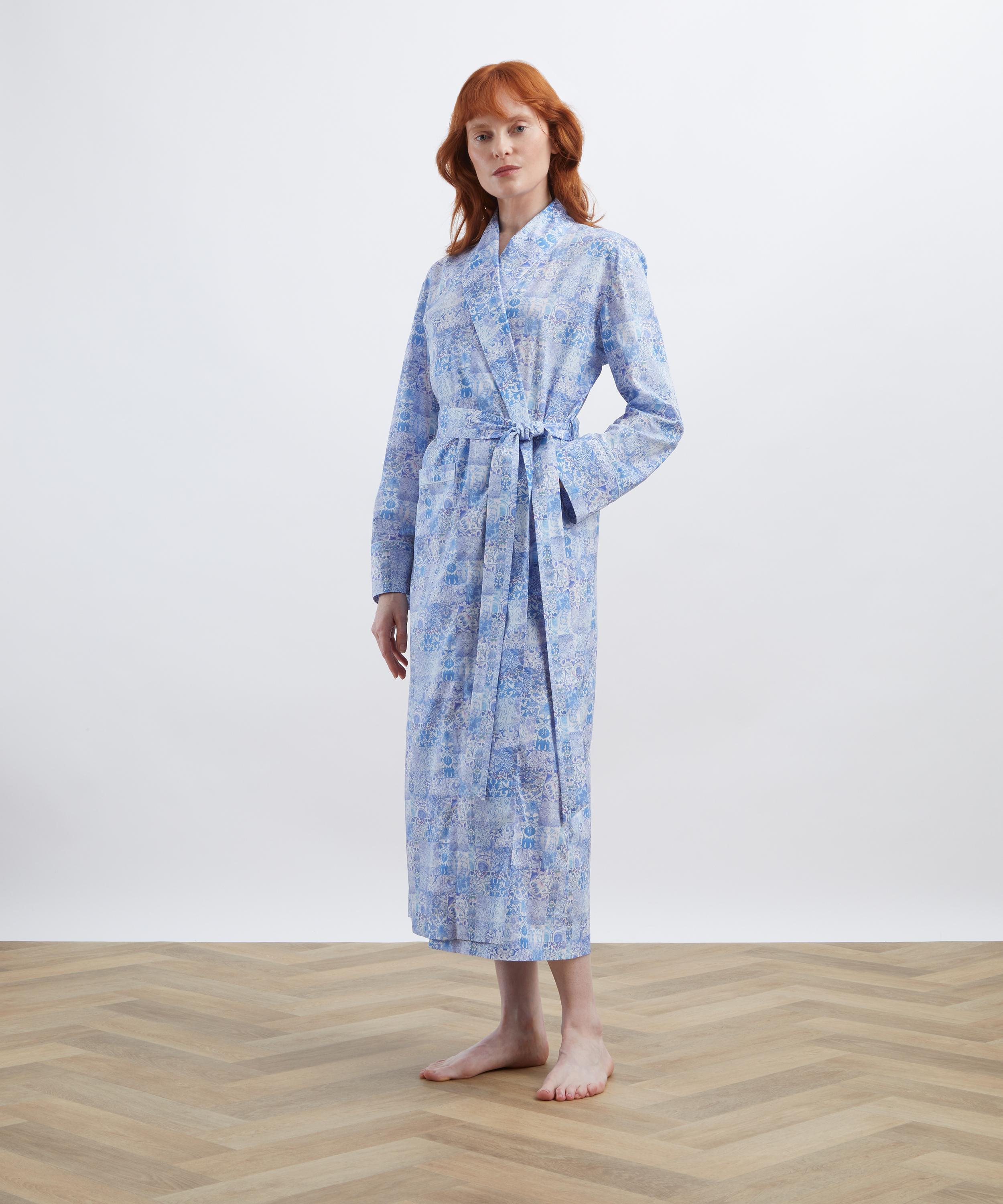 Liberty - Morris Patchwork Tana Lawn&trade; Cotton Robe&nbsp; image number 1