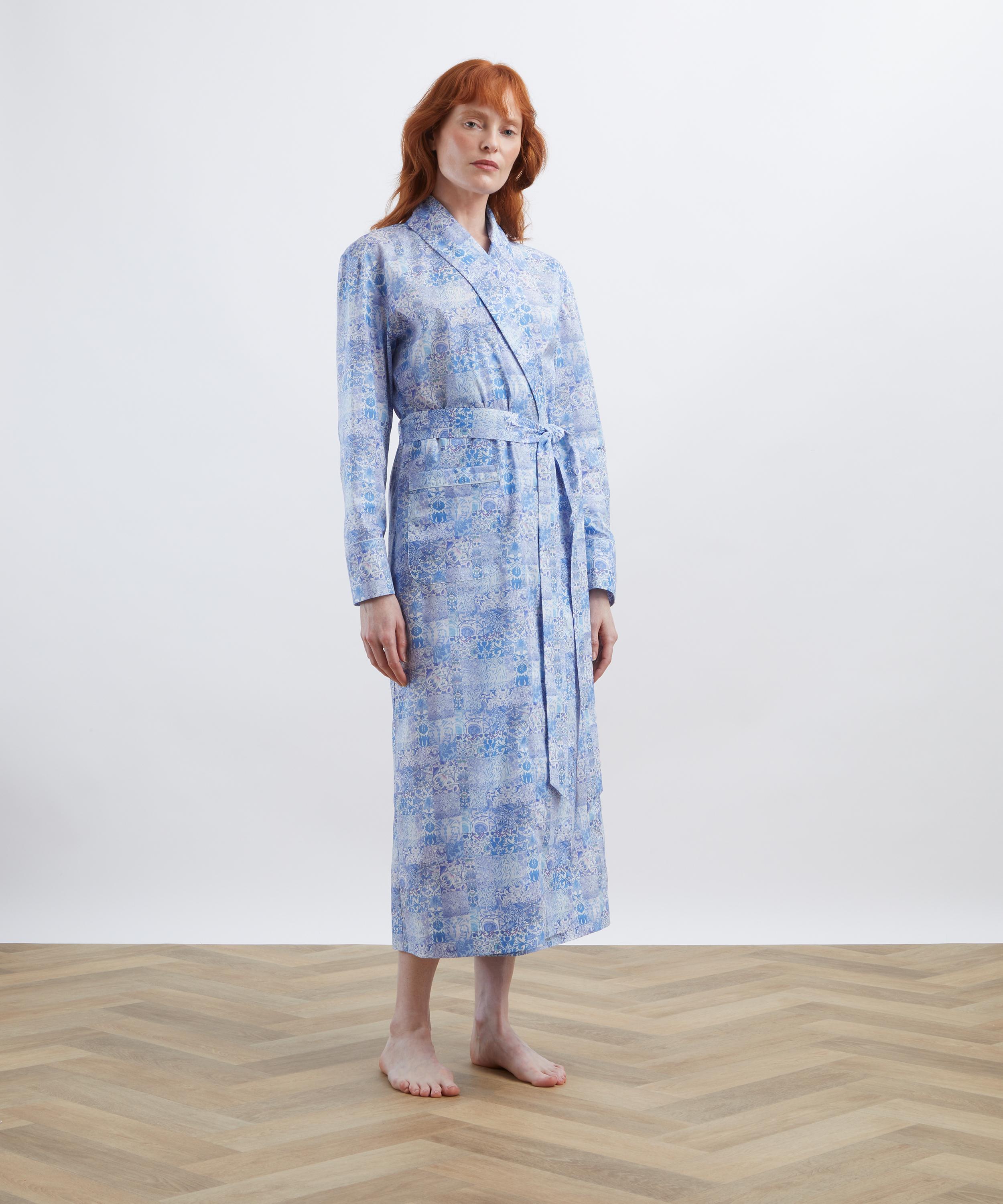 Liberty - Morris Patchwork Tana Lawn&trade; Cotton Robe&nbsp; image number 2