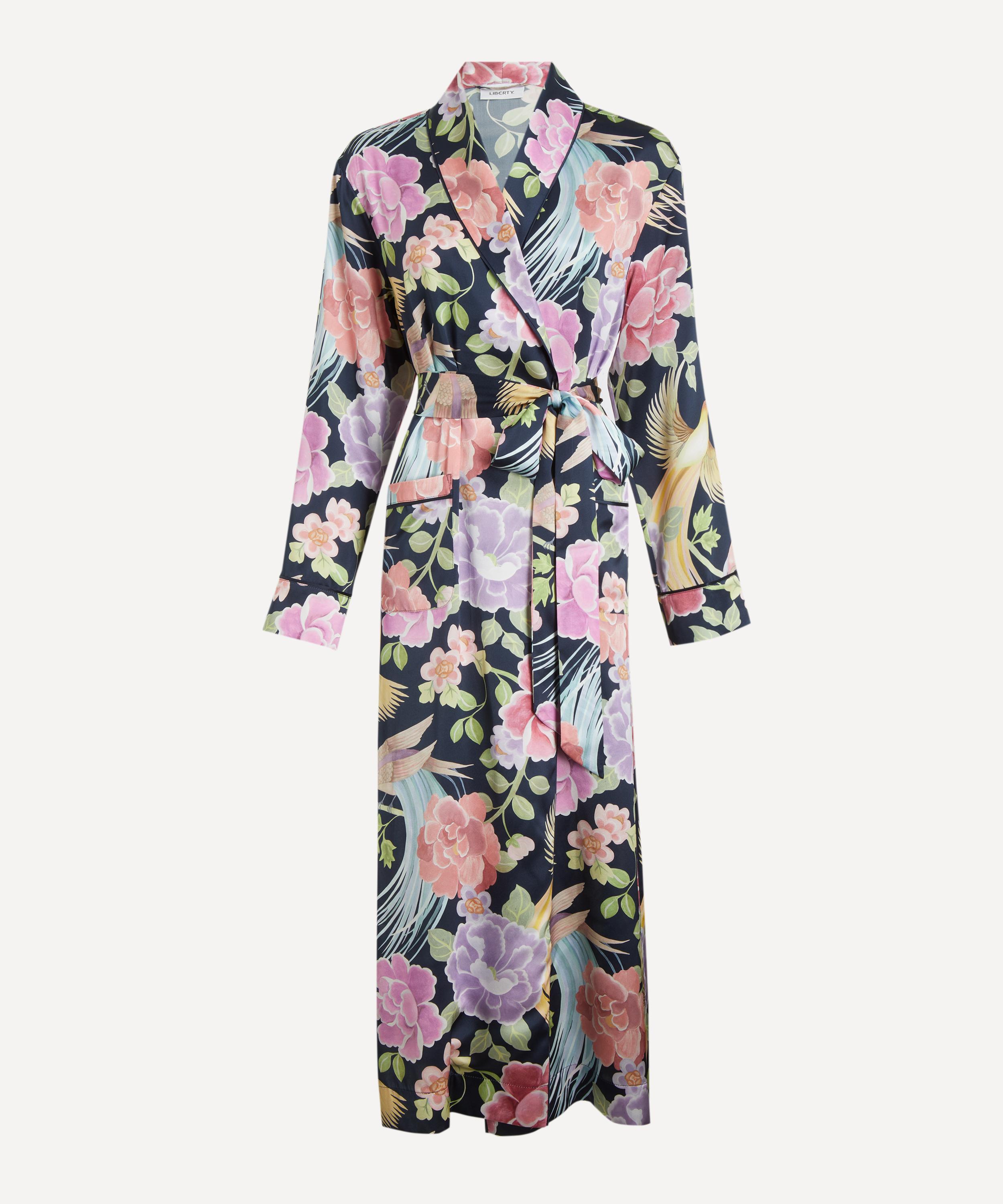 Liberty - Tropical Shawl Silk-Satin Robe&nbsp;