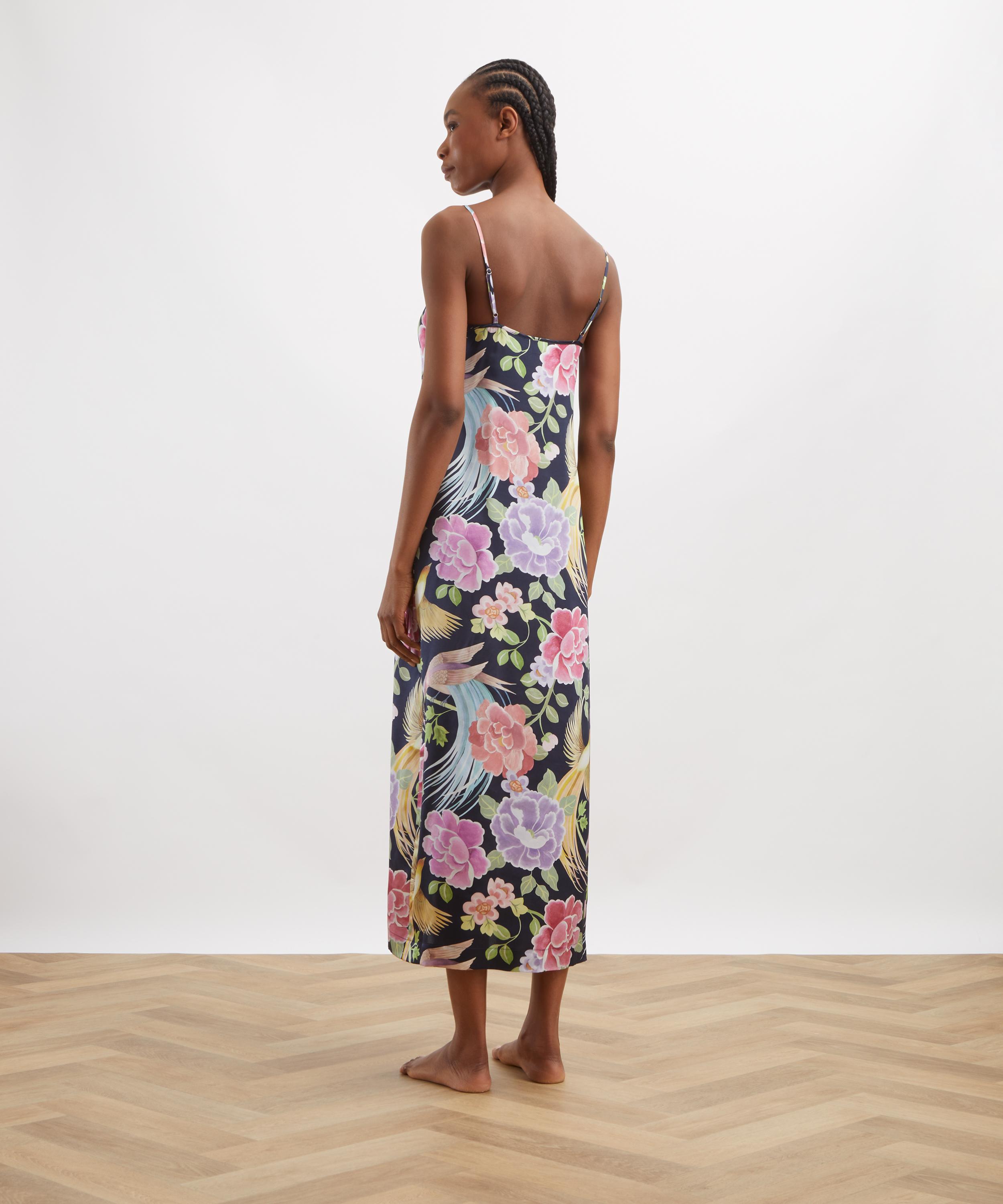 Liberty - Tropical Shawl Silk-Satin Chemise image number 3