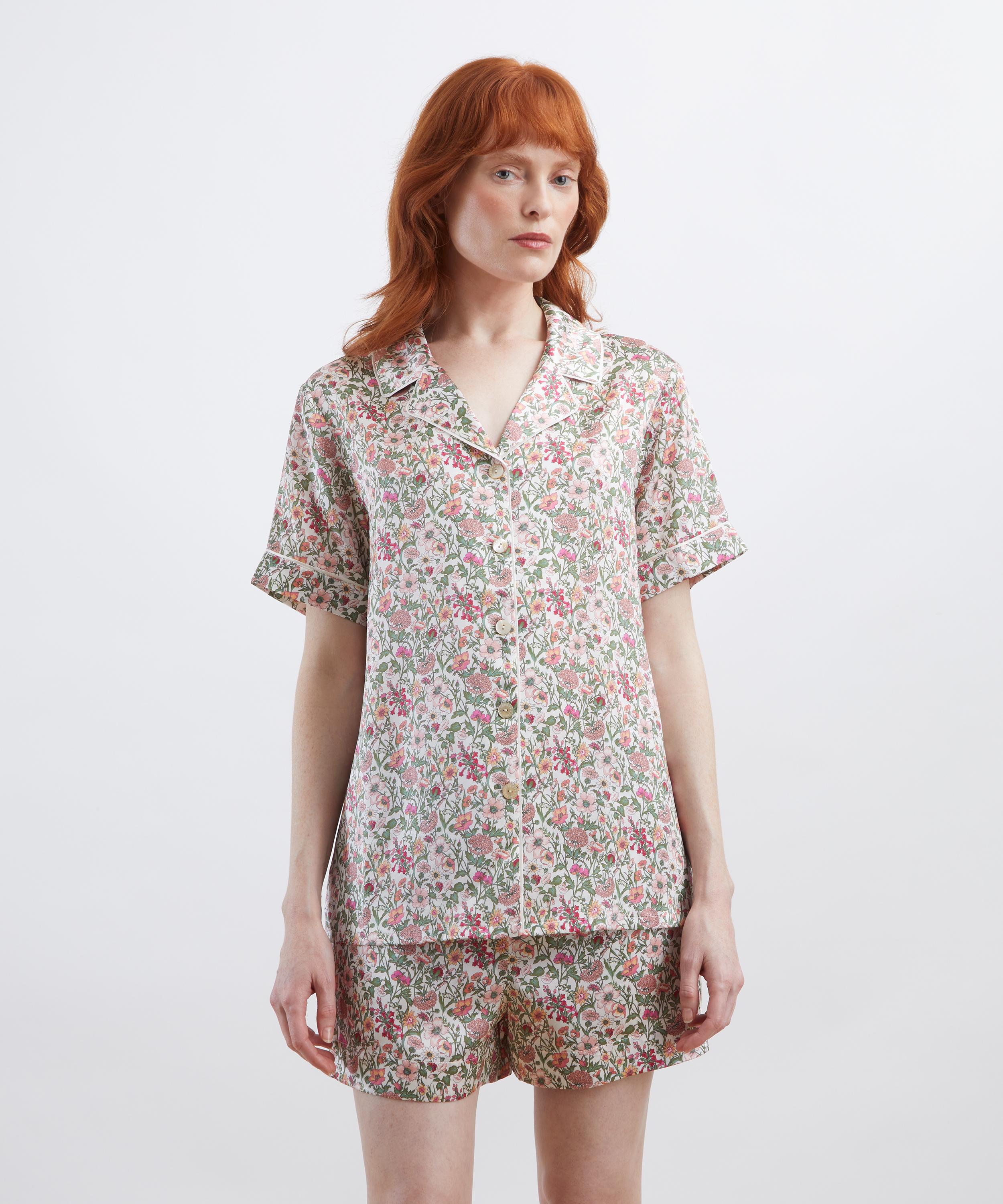 Liberty - Rachel Meadow Silk-Satin Short Pyjama Set image number 2