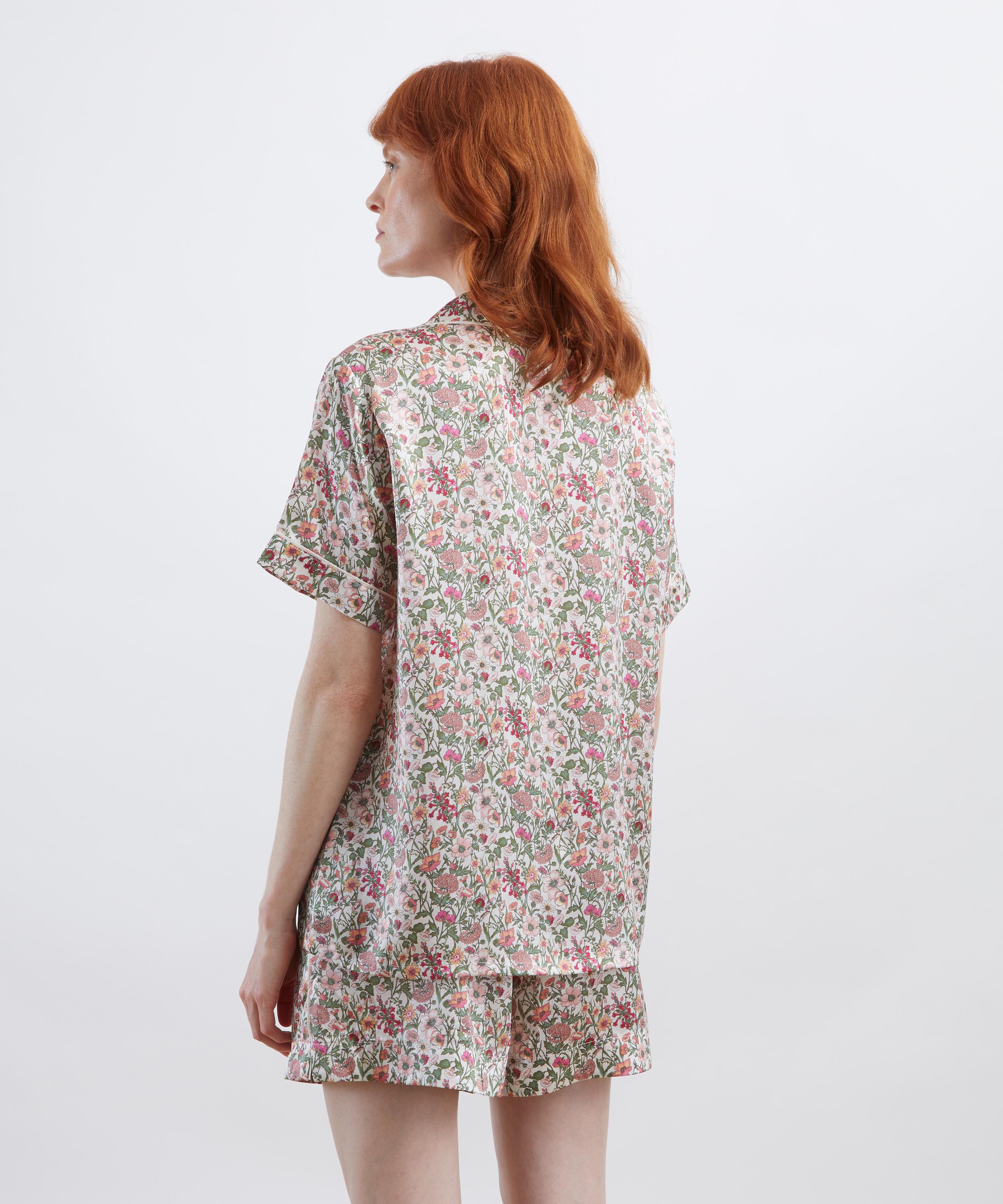Liberty - Rachel Meadow Silk-Satin Short Pyjama Set image number 3