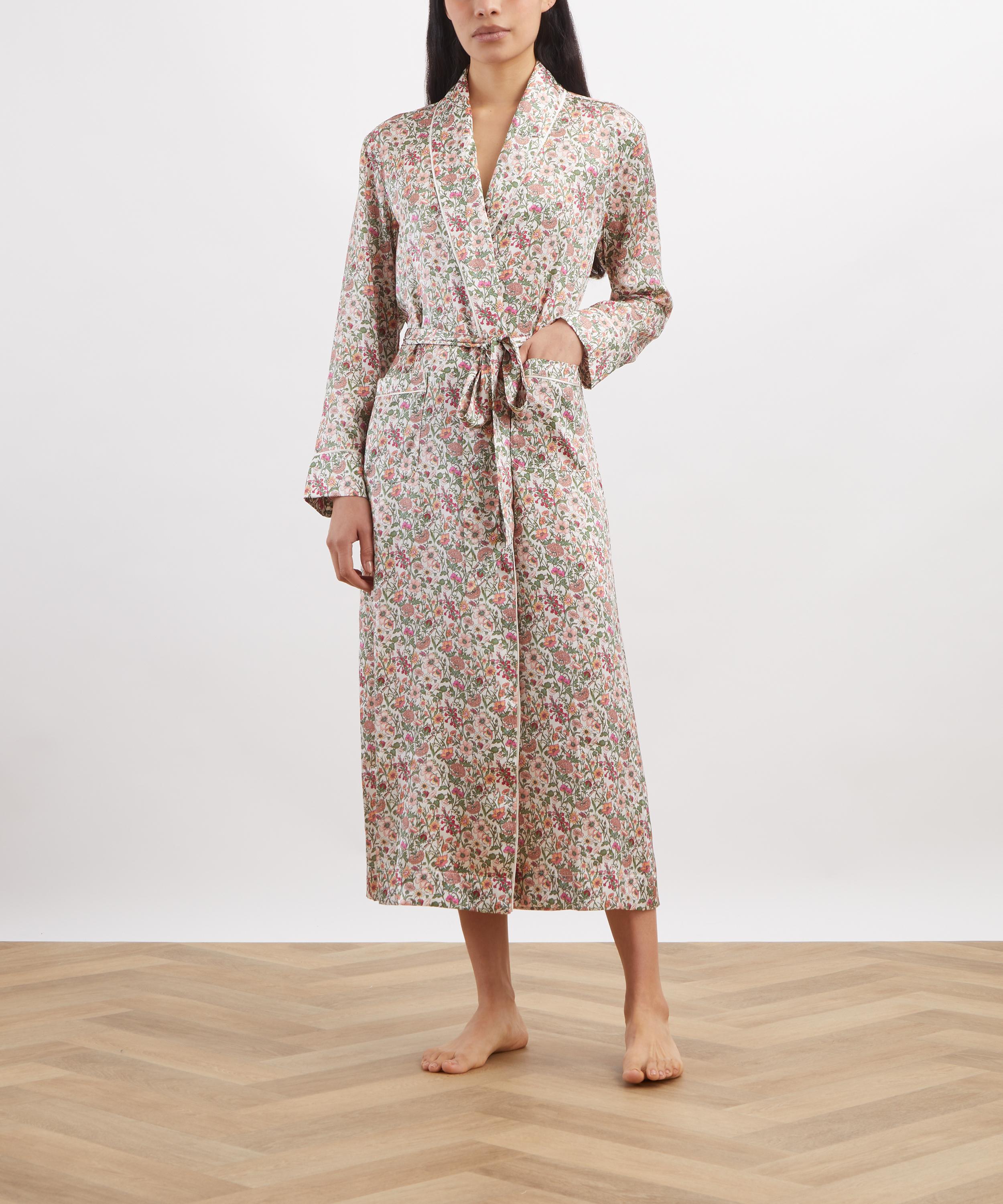 Liberty - Rachel Meadow Silk-Satin Robe&nbsp; image number 1
