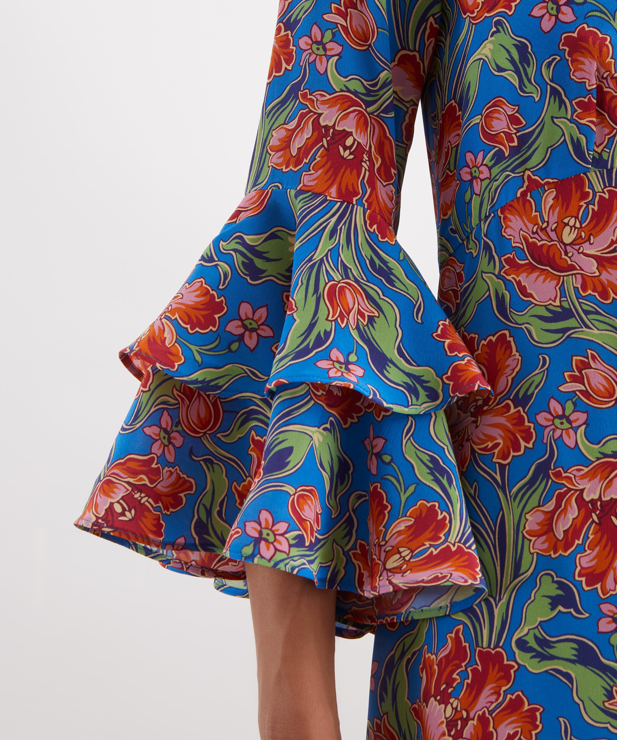 Liberty - Archive Tulip Garden Silk Gala Maxi Dress image number 4