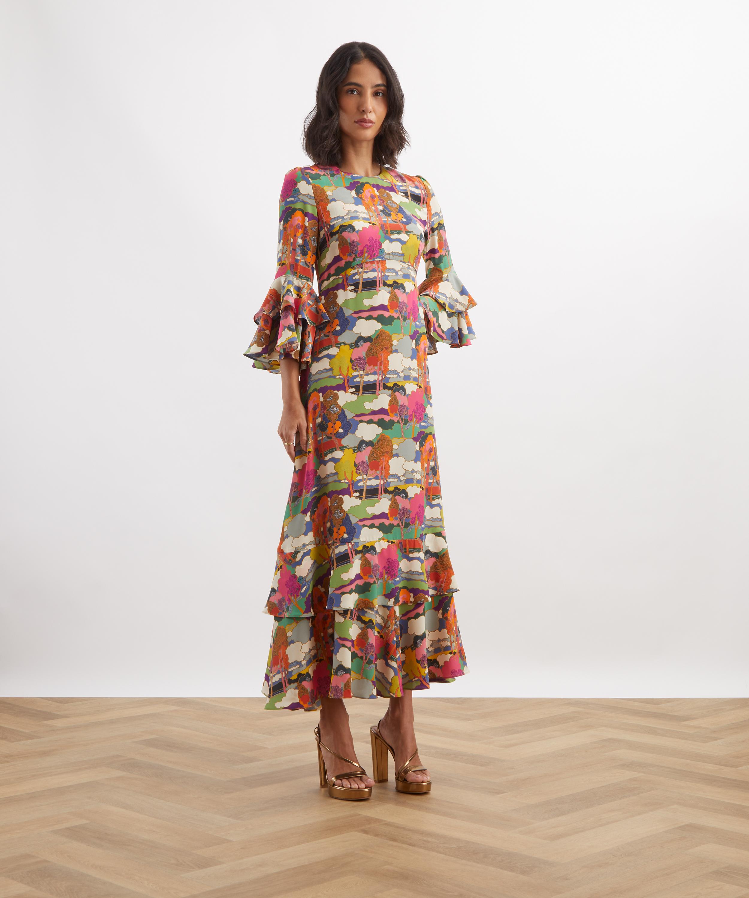Liberty - Prospect Road Silk Gala Maxi Dress image number 2