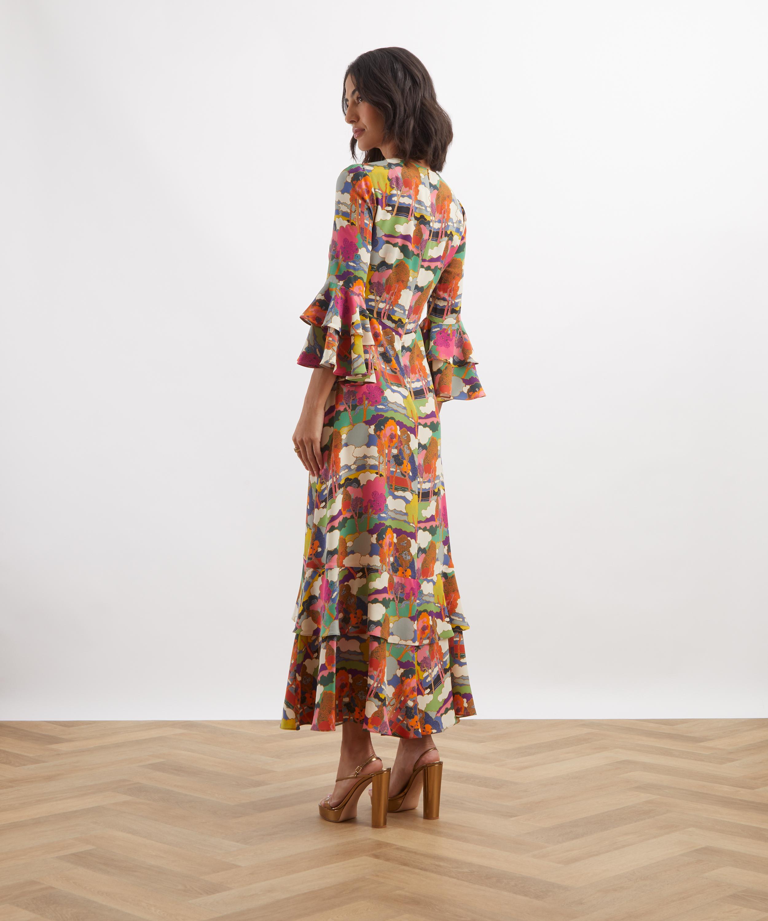 Liberty - Prospect Road Silk Gala Maxi Dress image number 3