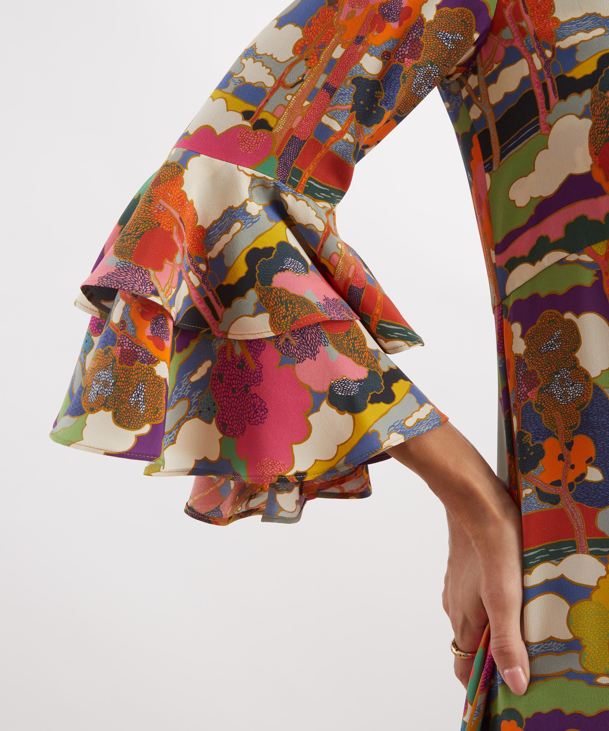 Liberty - Prospect Road Silk Gala Maxi Dress image number 4