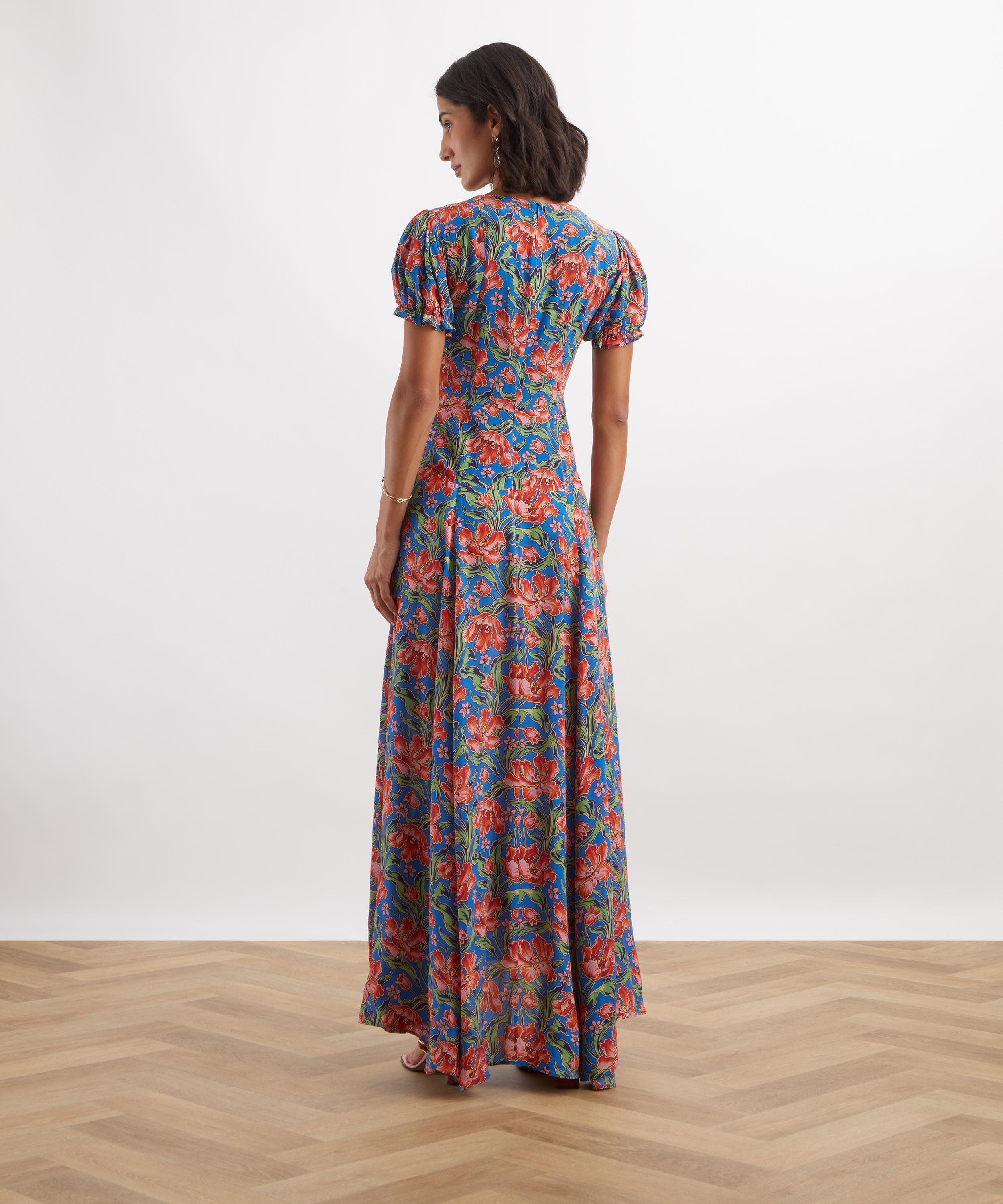 Liberty - Archive Tulip Garden Midnight Maxi Dress&nbsp; image number 3