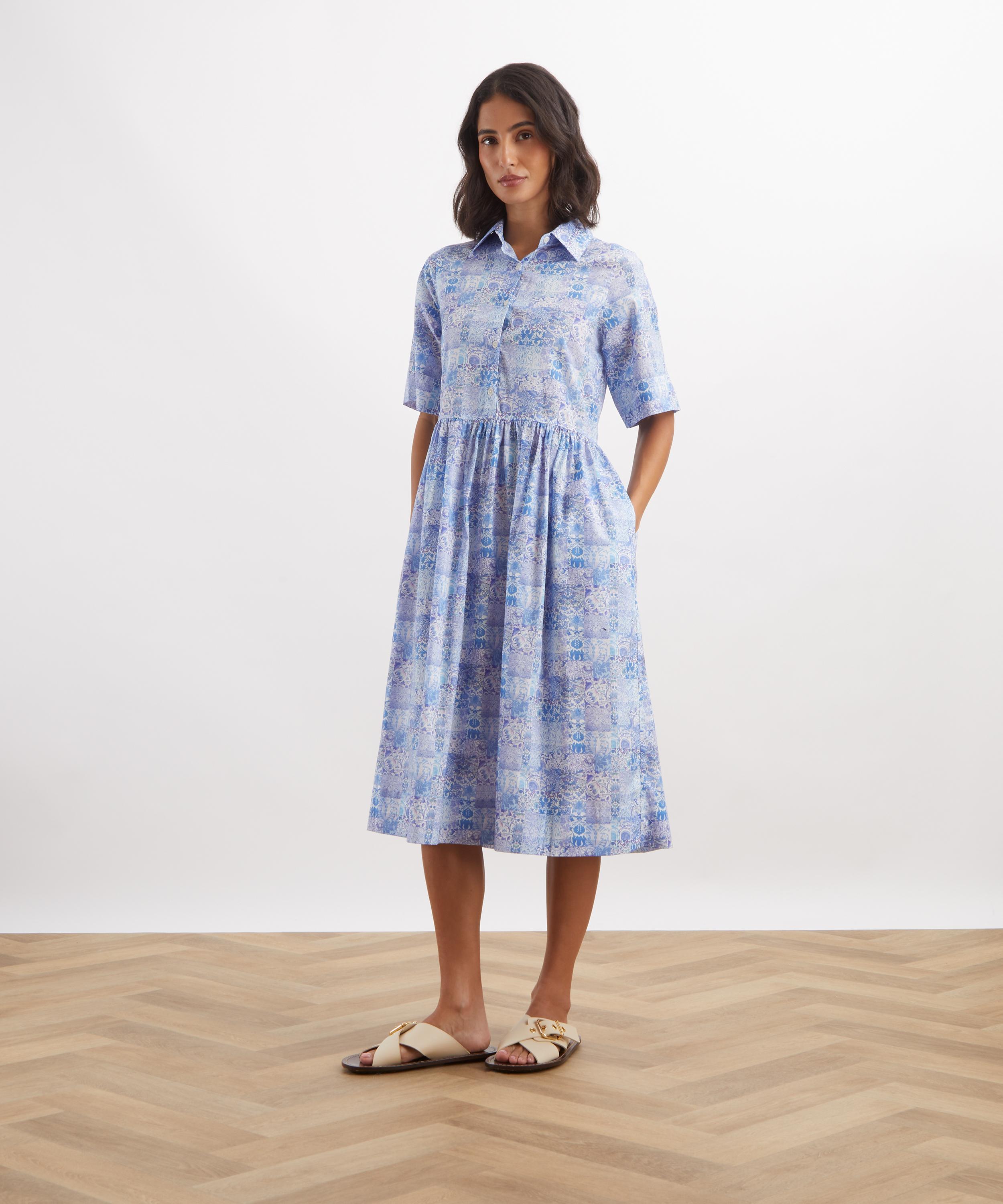 Liberty - Morris Patchwork Gallery Shirt Dress image number 1