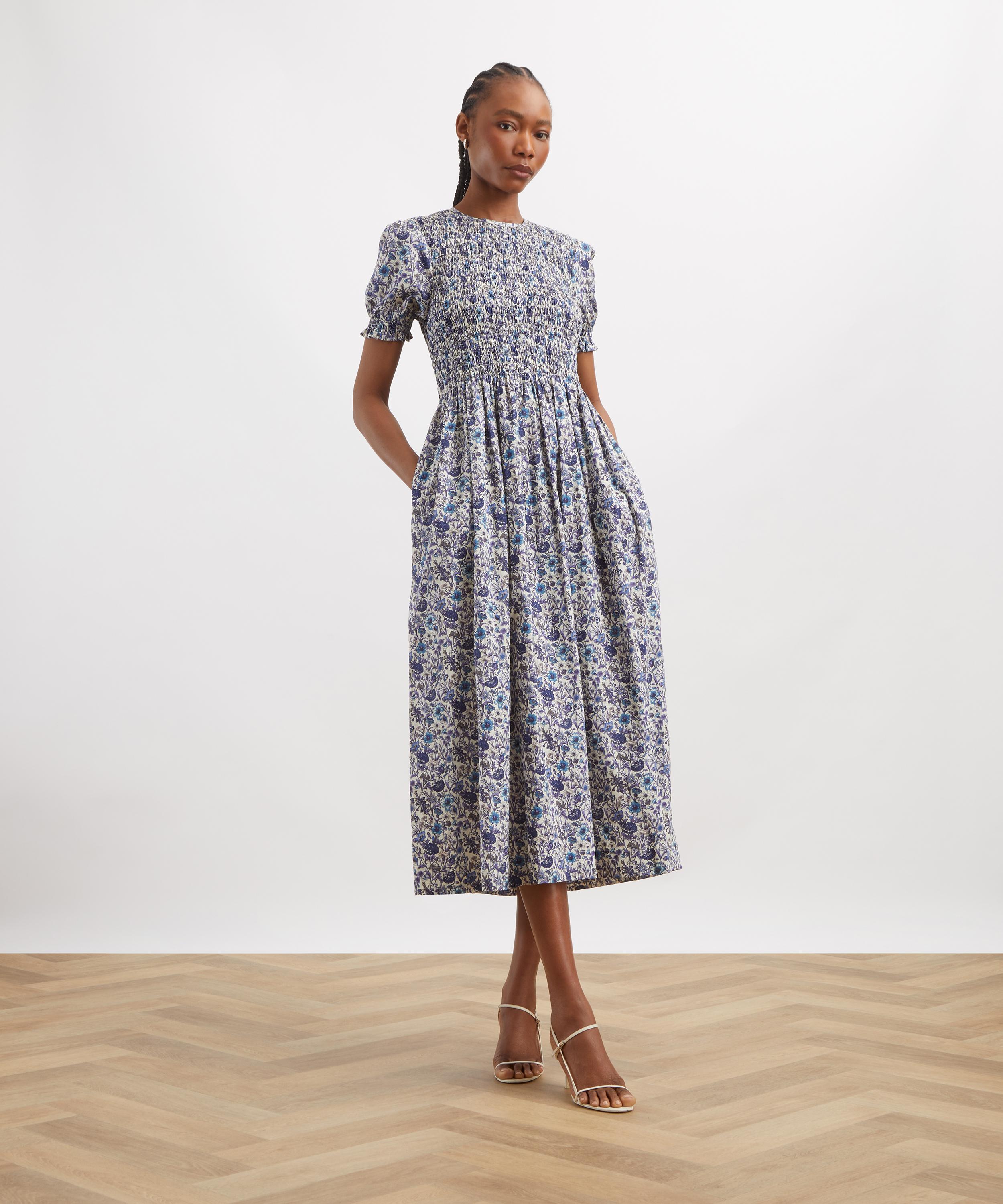 Liberty - Rachel Short-Sleeve Smock Dress image number 1