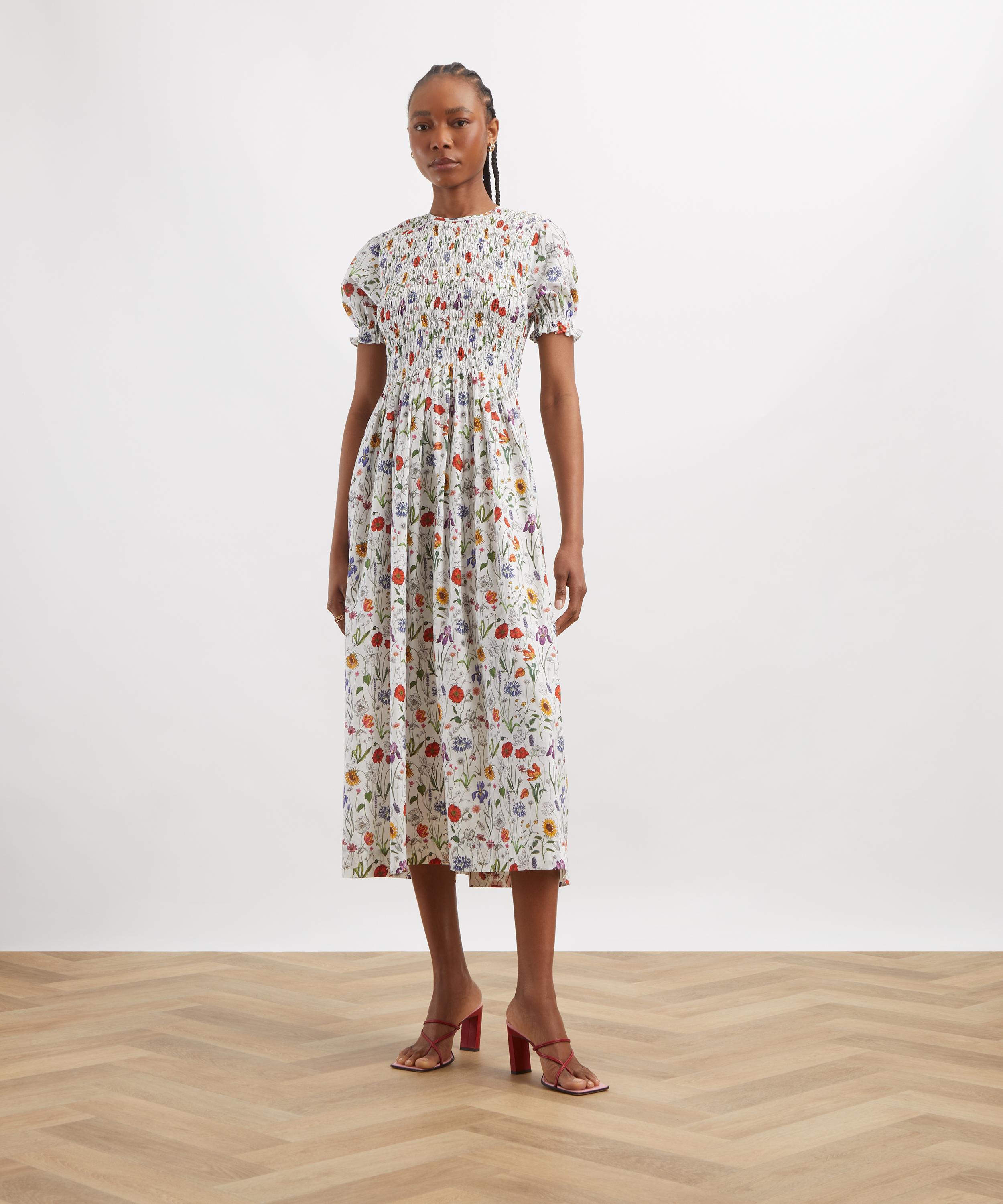 Liberty - Meadow Muse Short-Sleeve Smock Dress image number 2