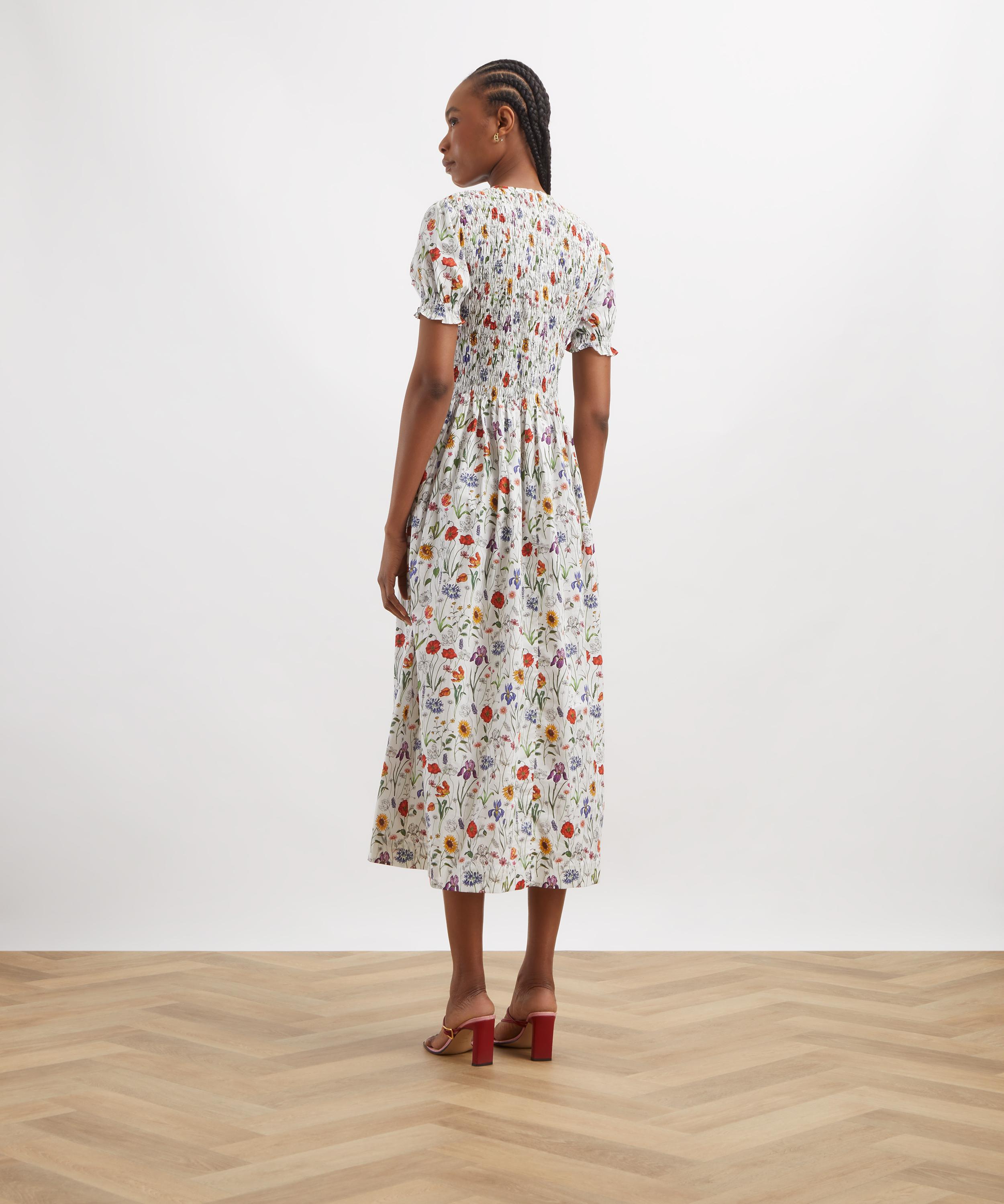Liberty - Meadow Muse Short-Sleeve Smock Dress image number 3