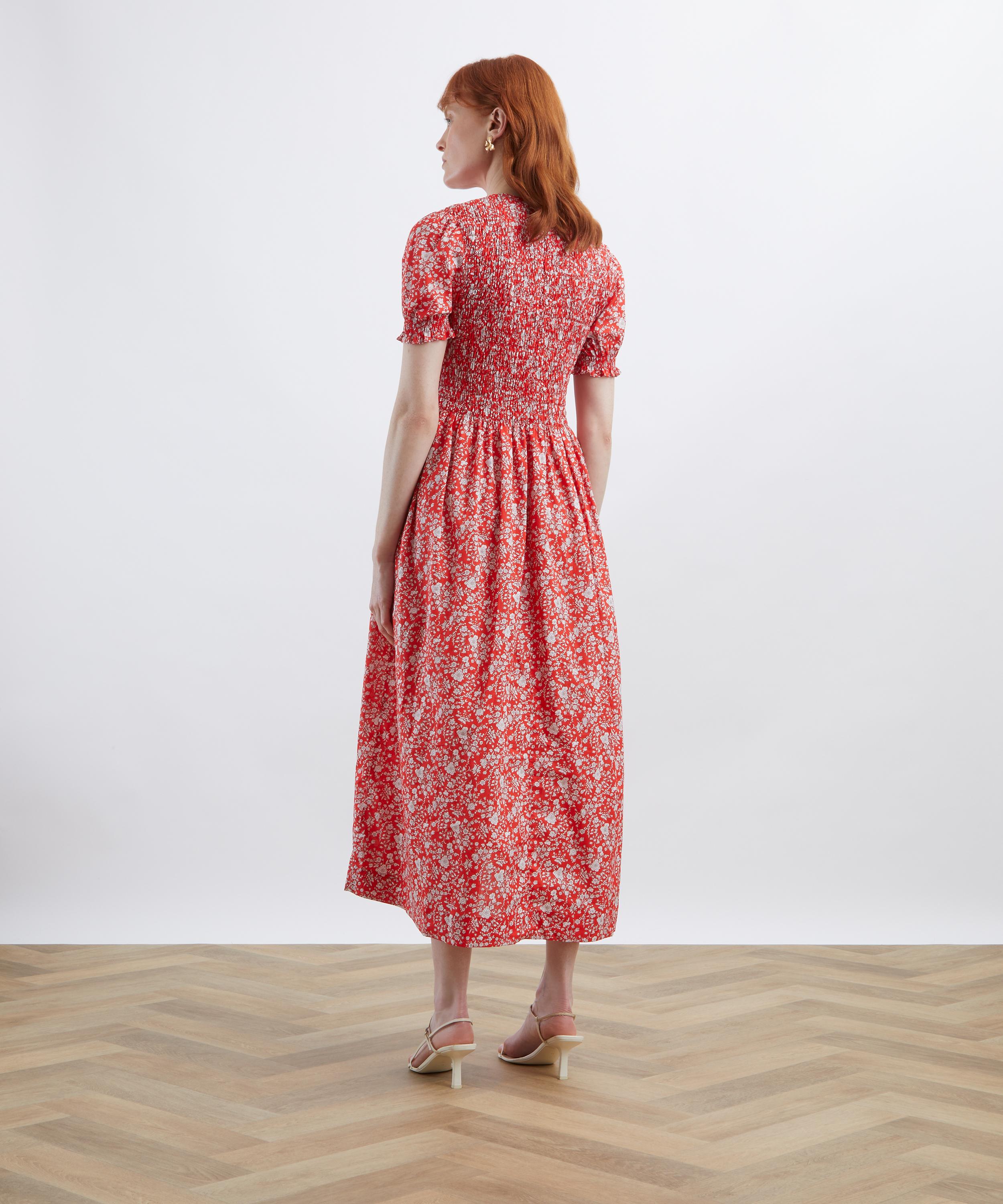 Liberty - Summer Blooms Short-Sleeve Smock Dress image number 3