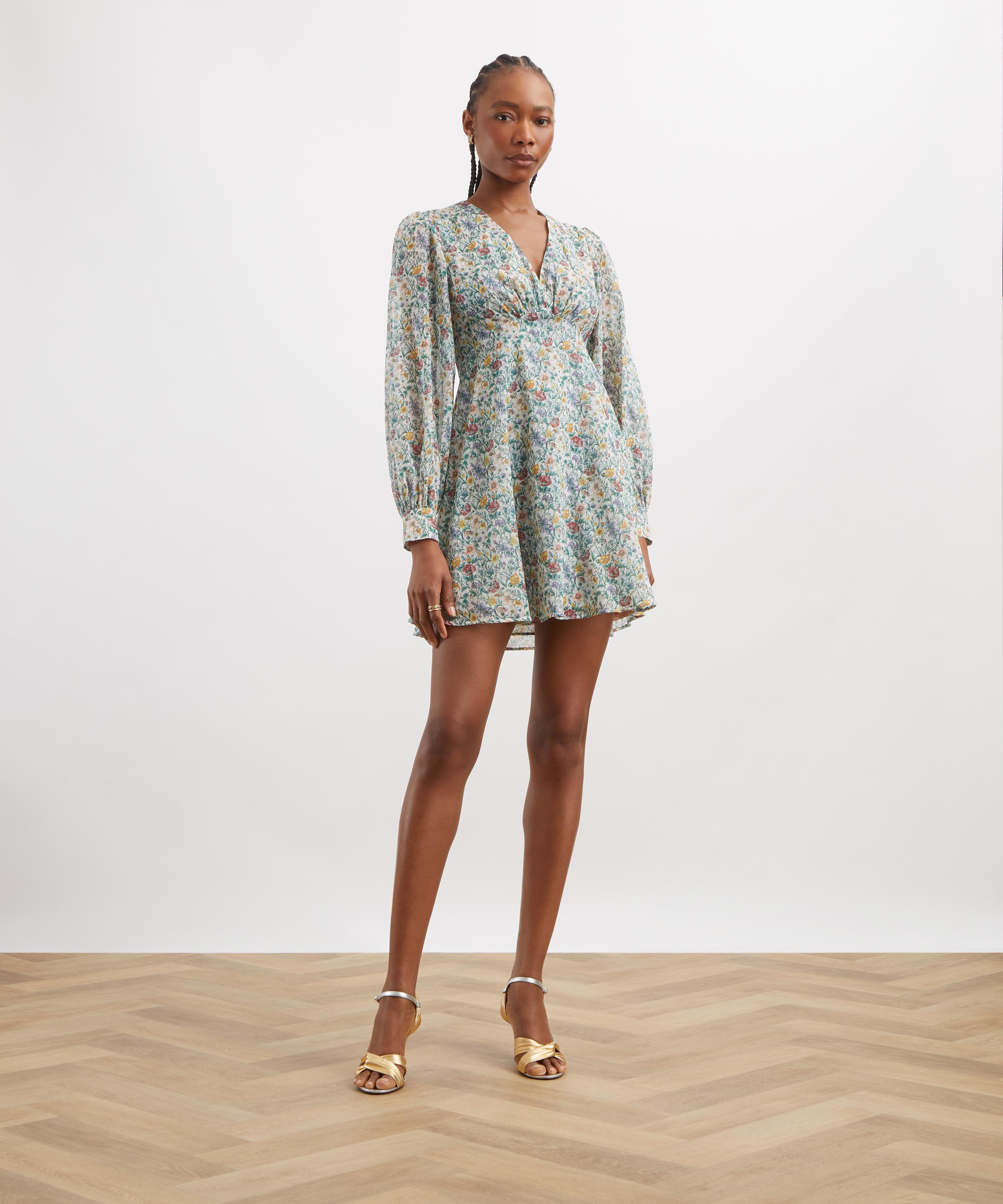 Liberty - Rachel Meadow Soir&eacute;e Cotton Mini Dress&nbsp; image number 1