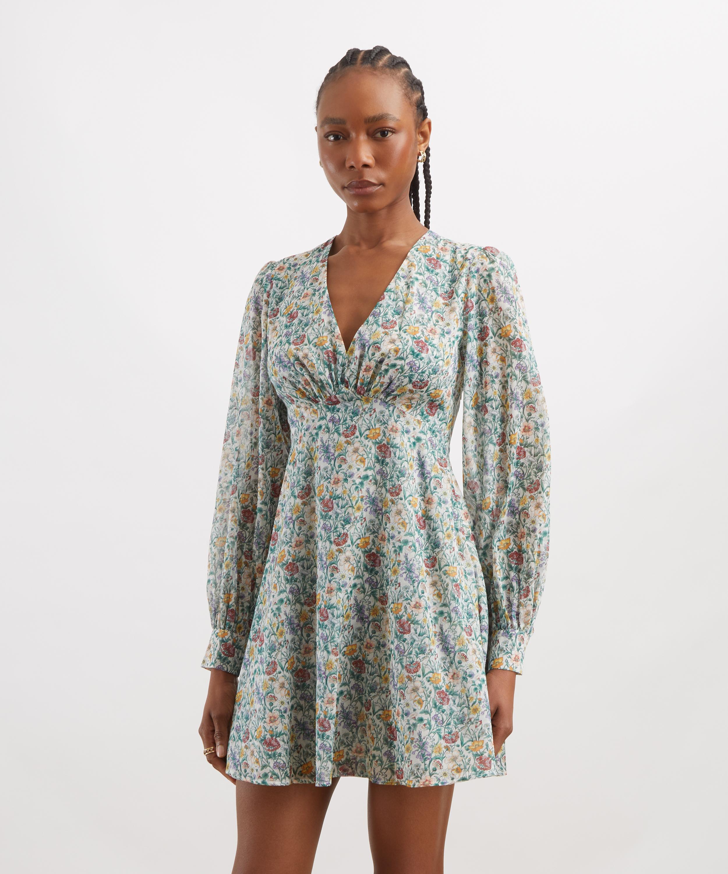 Liberty - Rachel Meadow Soir&eacute;e Cotton Mini Dress&nbsp; image number 2
