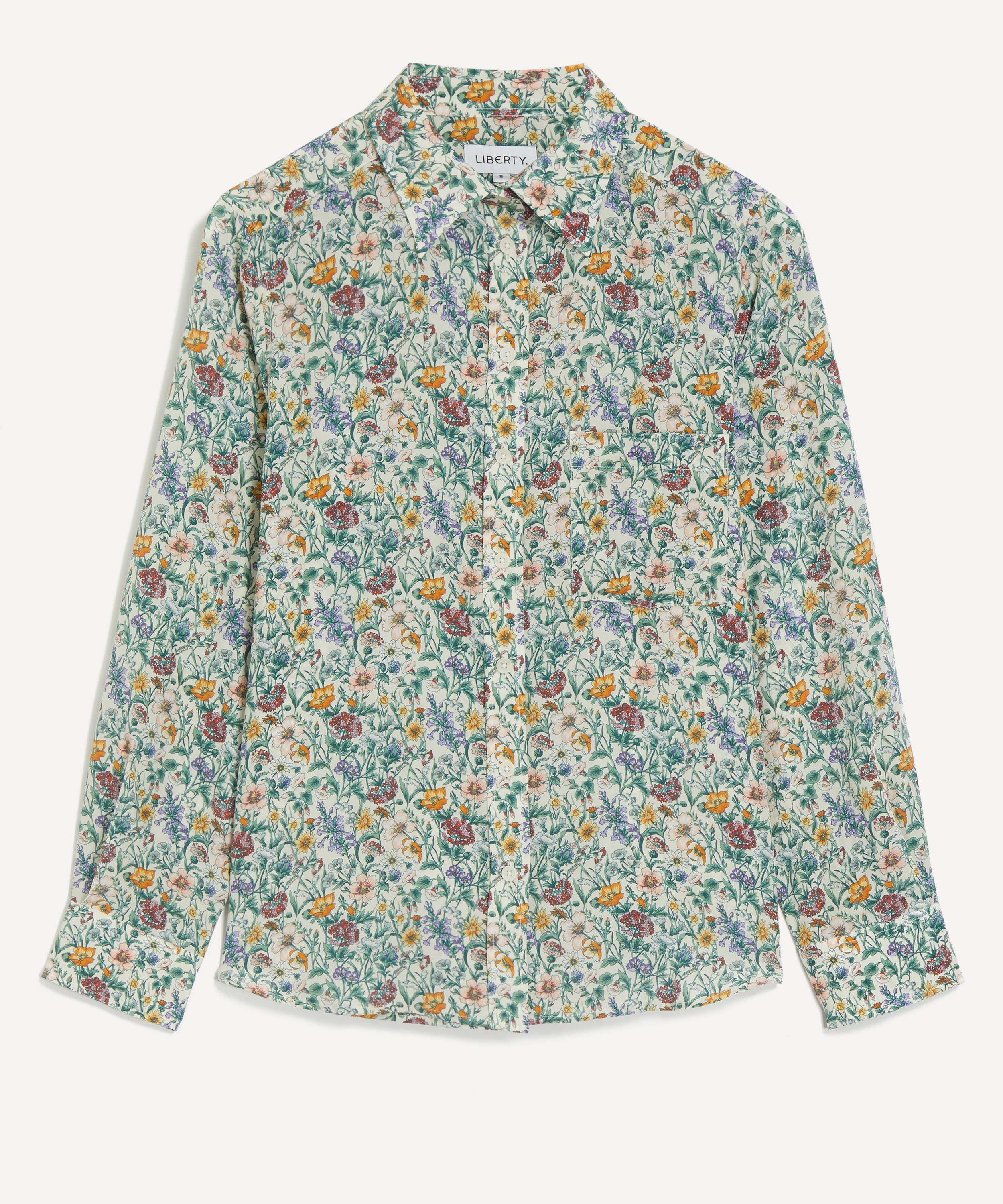 Liberty - Rachel Meadow Relaxed Silk Shirt&nbsp;