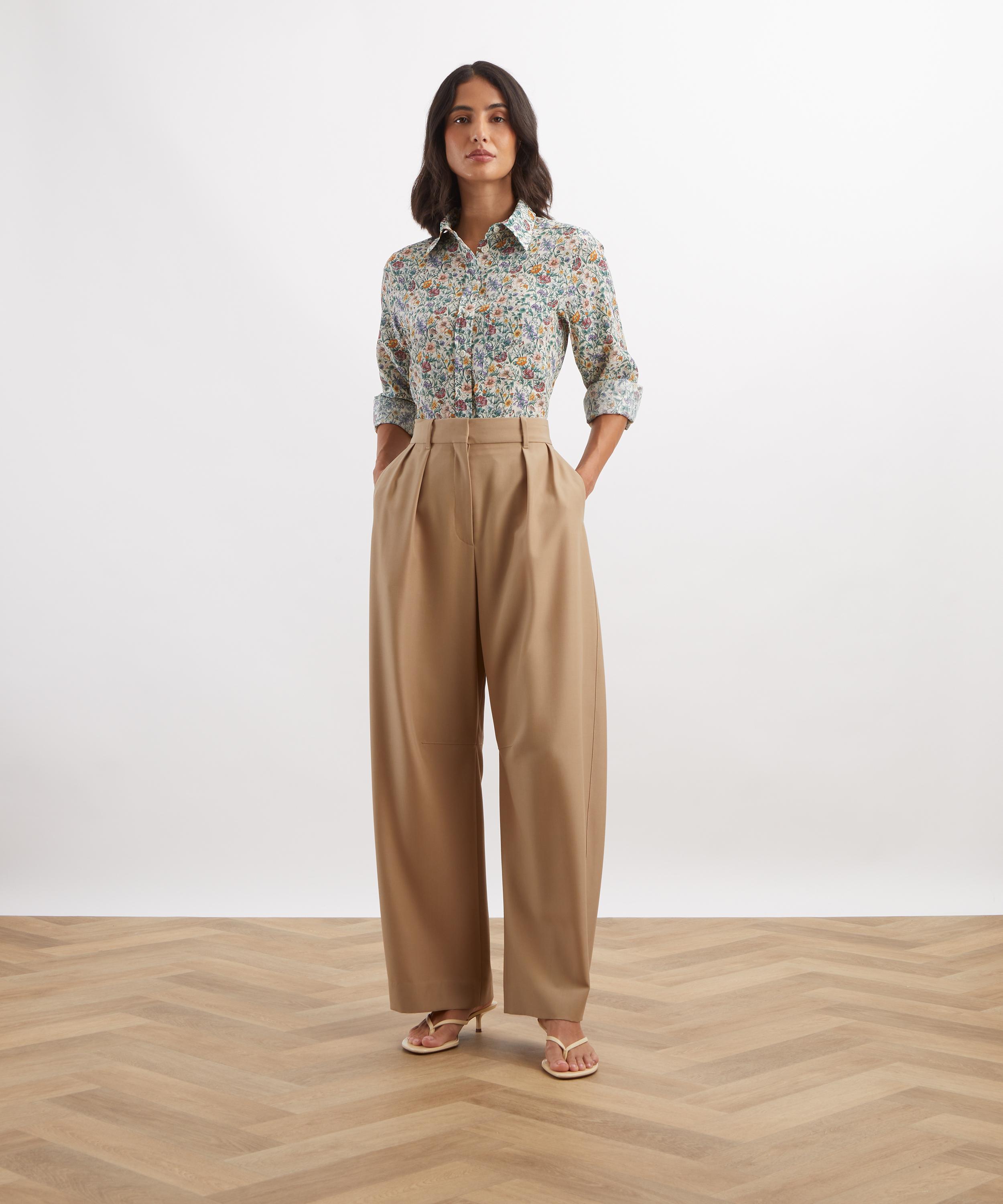 Liberty - Rachel Meadow Relaxed Silk Shirt&nbsp; image number 1