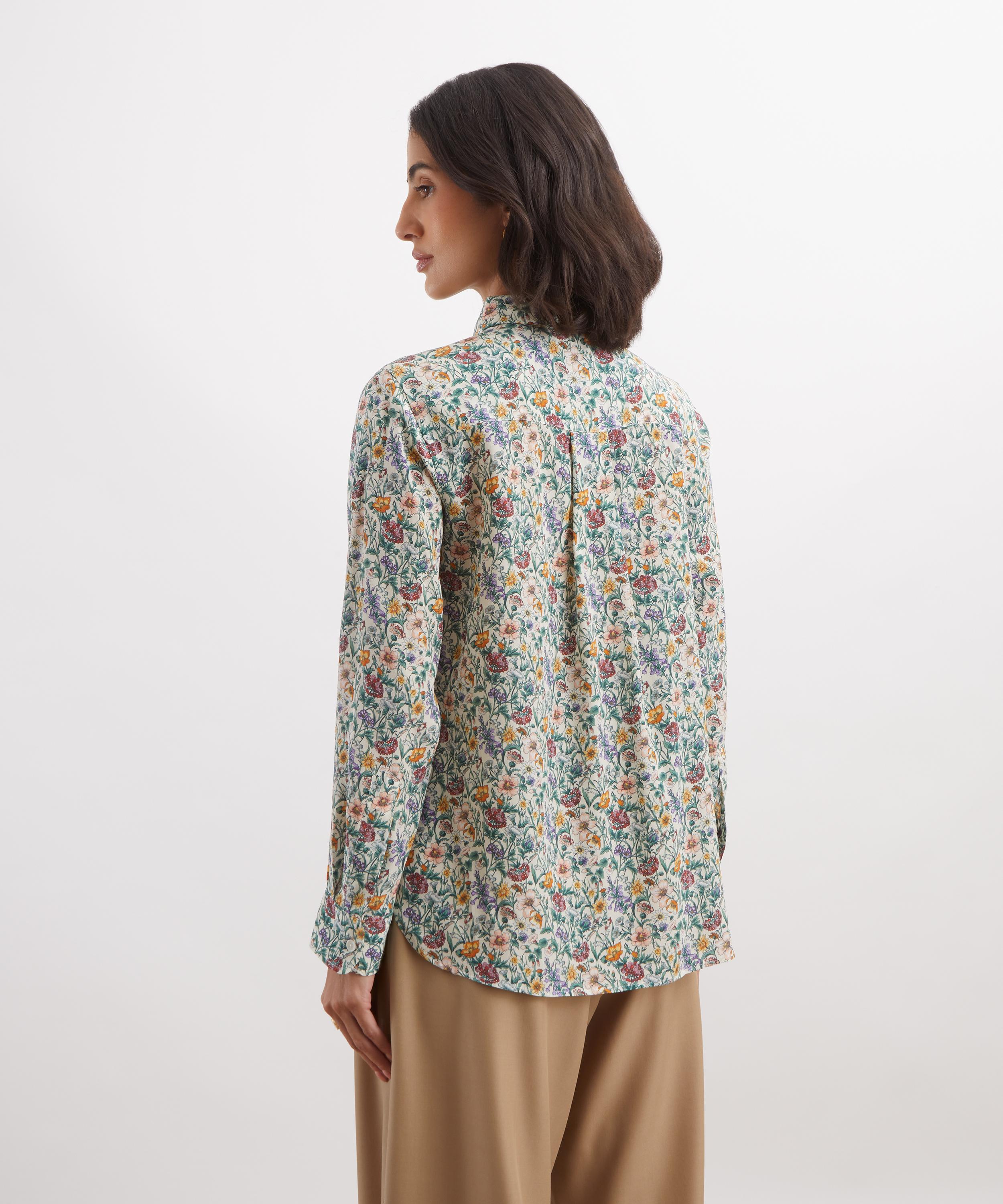 Liberty - Rachel Meadow Relaxed Silk Shirt&nbsp; image number 3