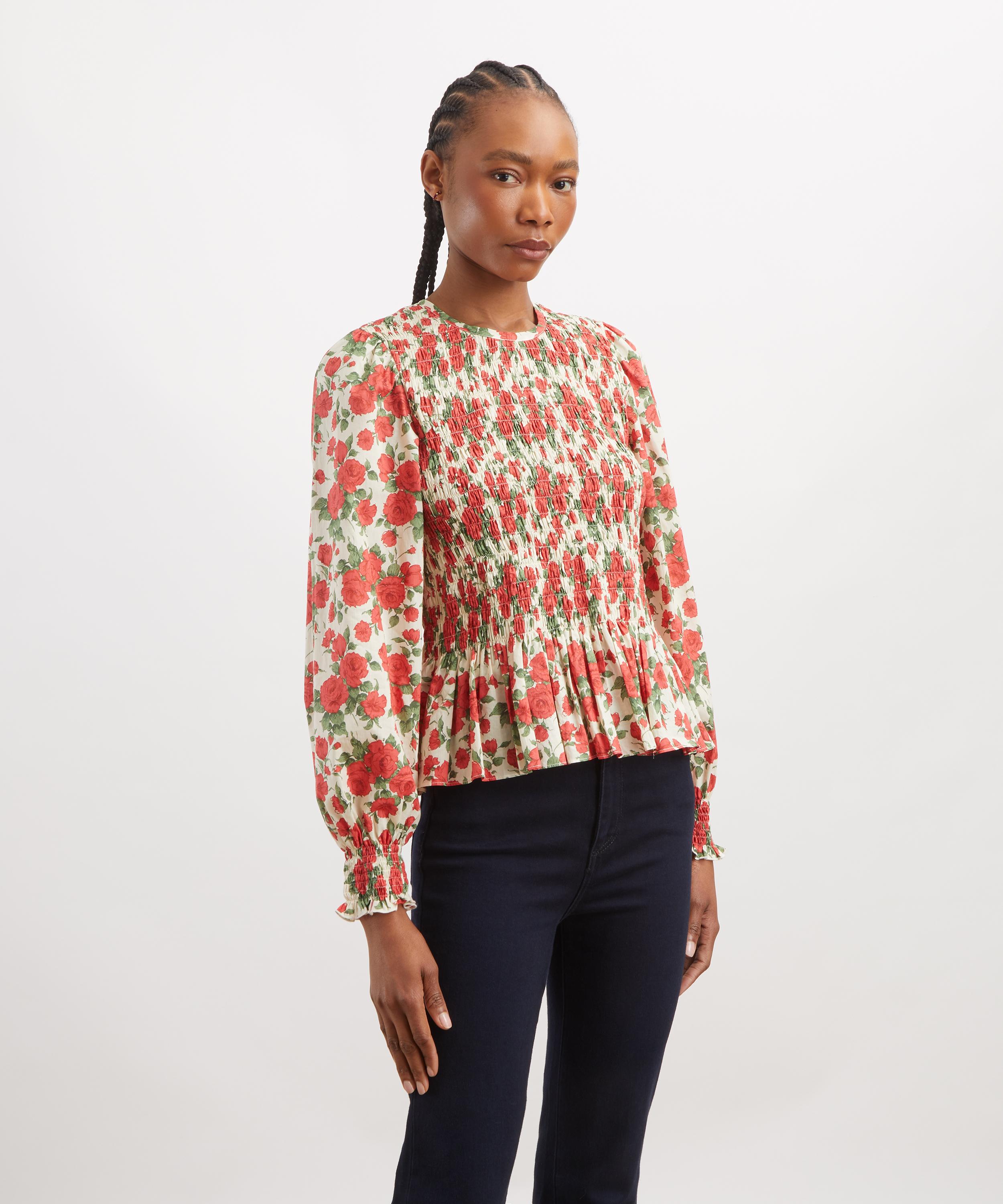 Liberty - Carline Rose Smock Blouse image number 2