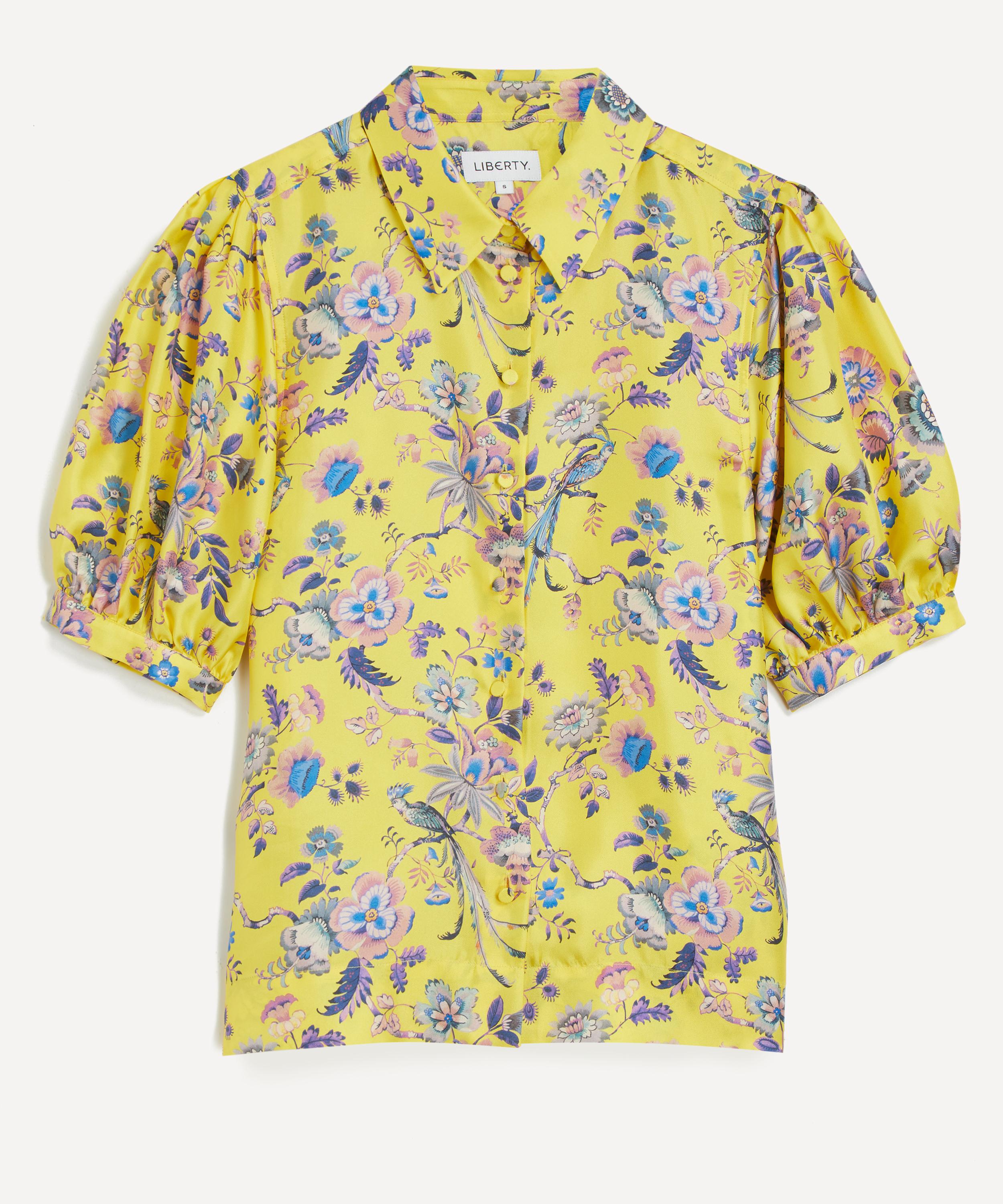 Liberty - Jannah Silk Puff-Sleeve Shirt&nbsp;